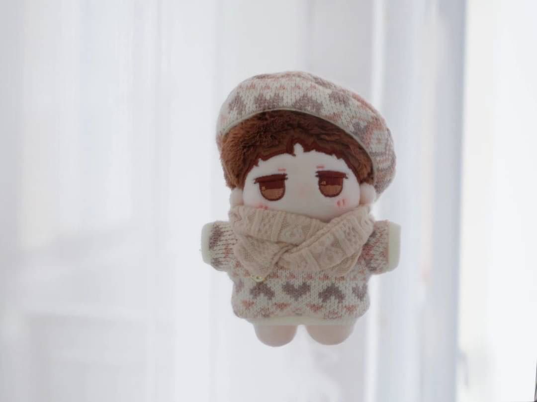 10cm電量不足毛衣 灰粉