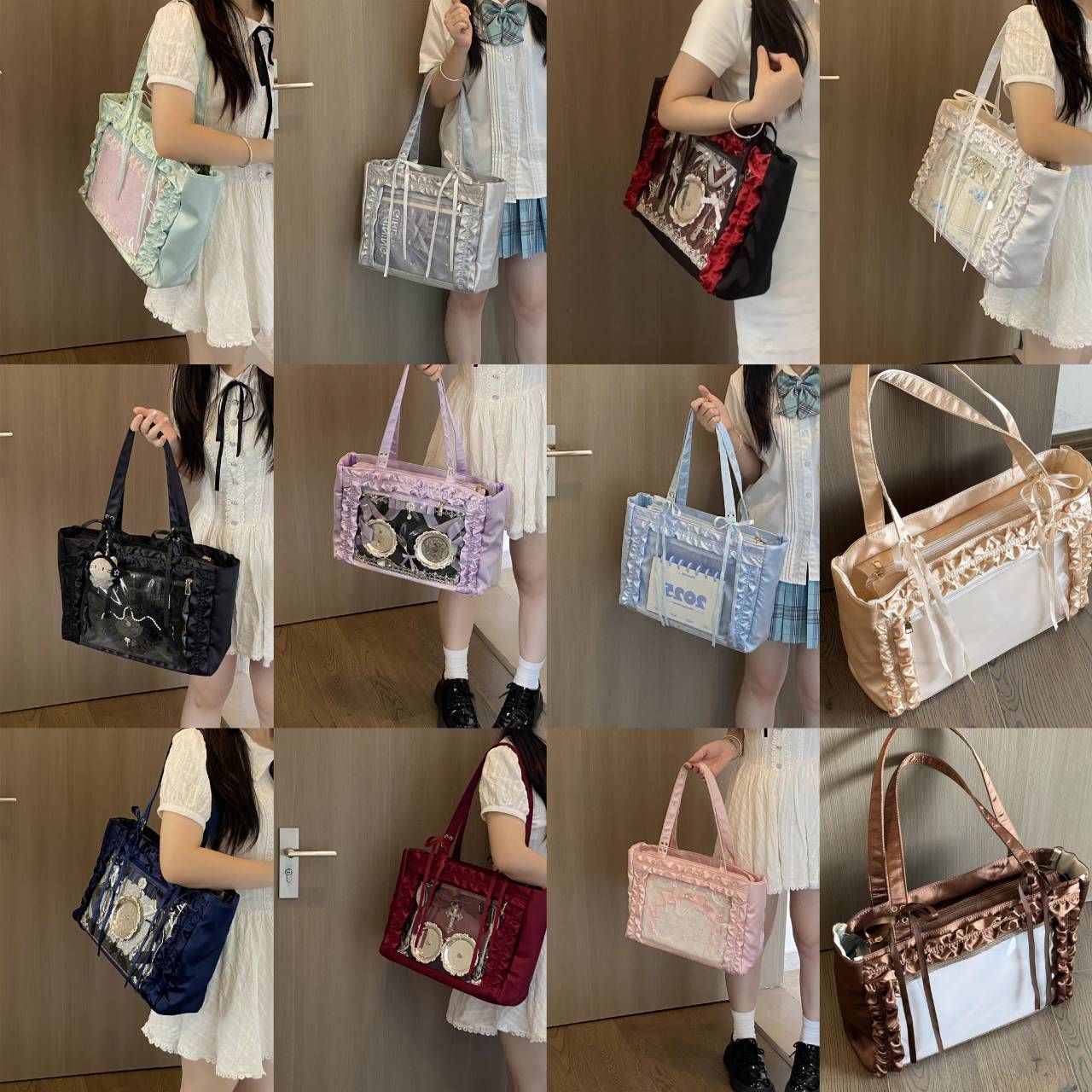 編號：49 花邊緞帶大食量痛包