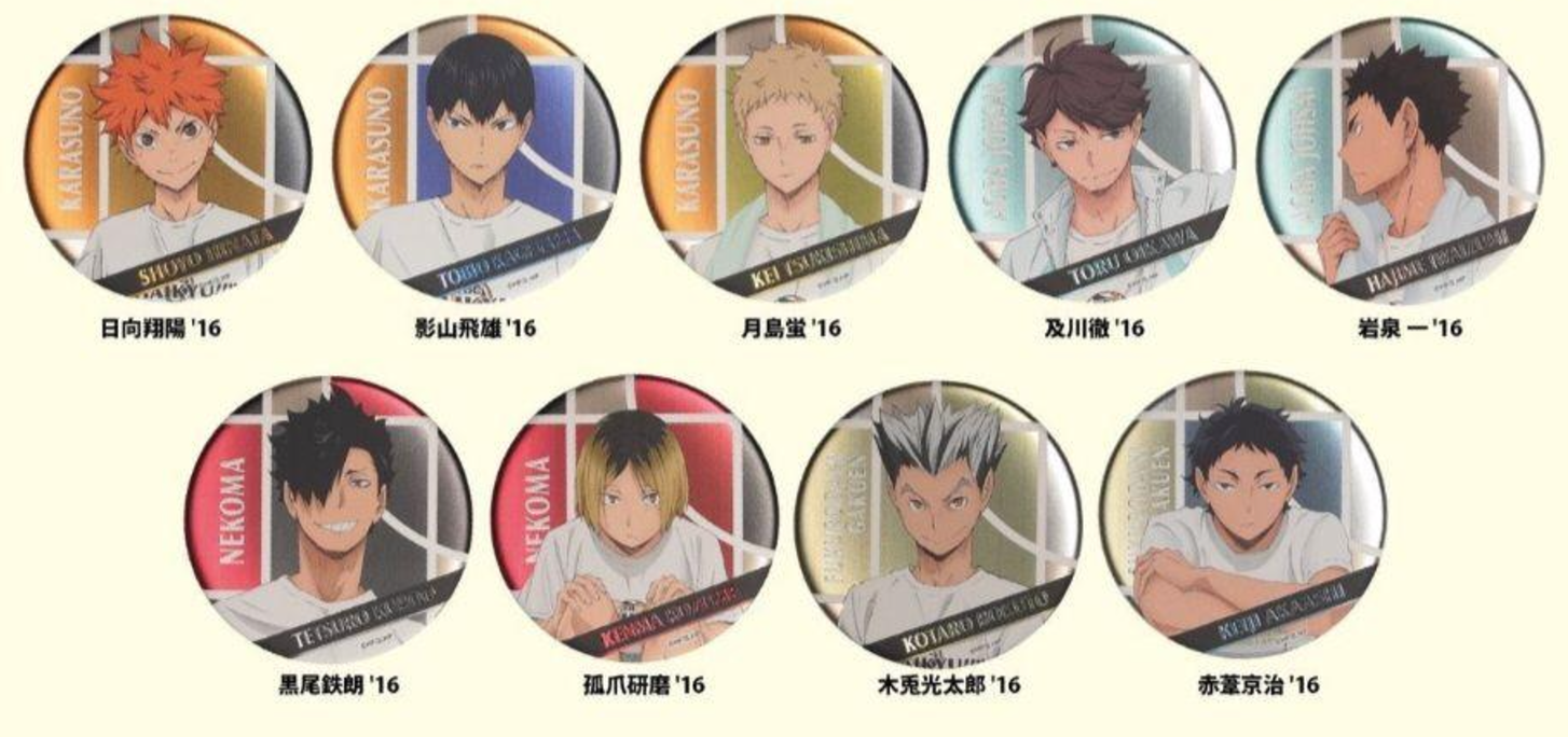 現貨 排球少年 合同會 浮雕徽章