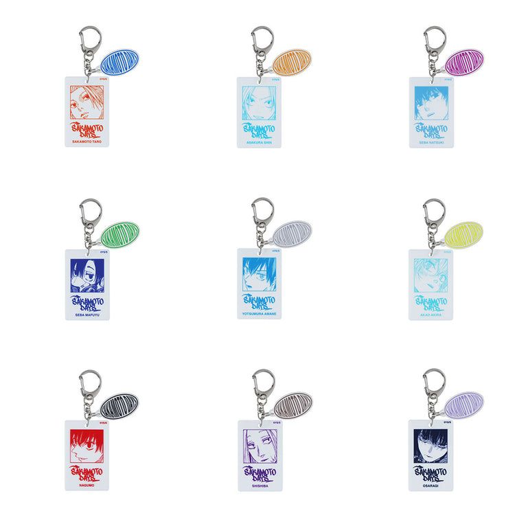 現貨 坂本日常 白色壓克力鑰匙圈