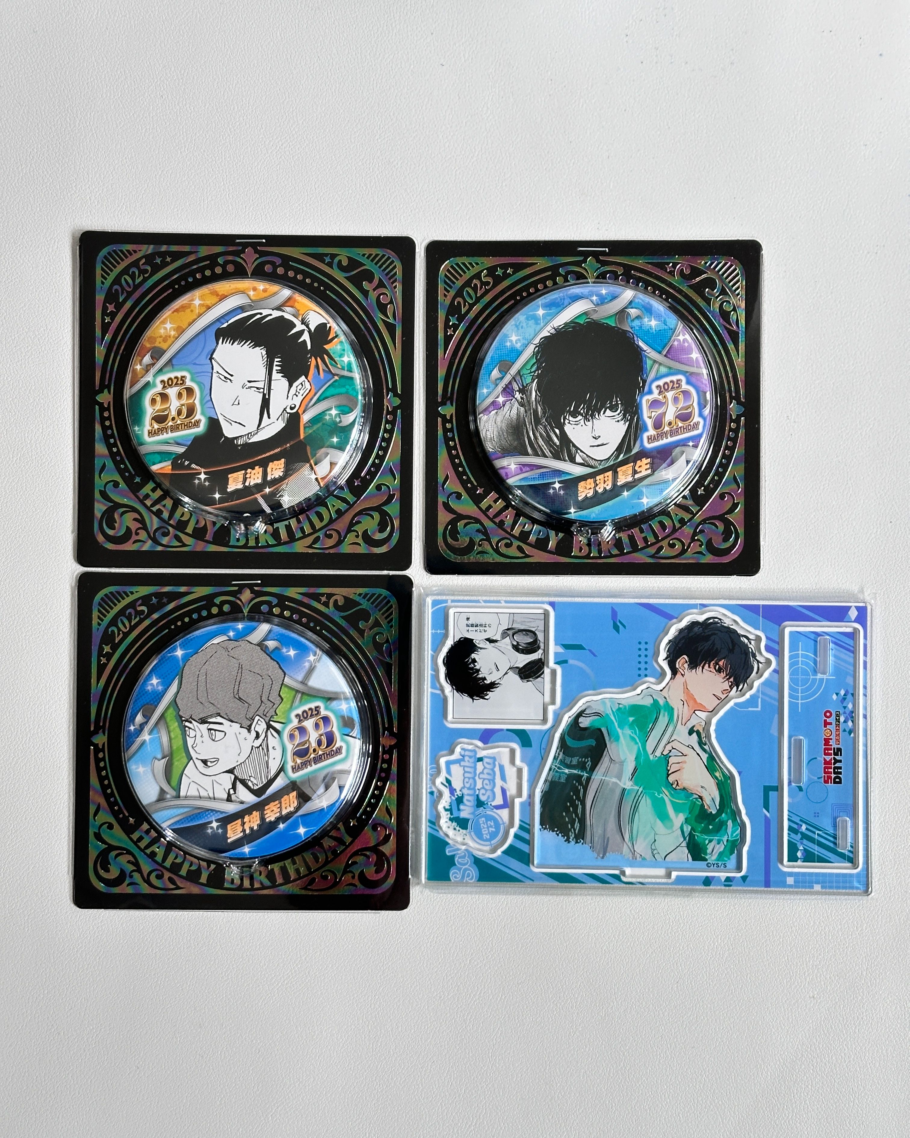 現貨 Js壽星 夏油傑 晝神 夏生（咒術迴戰/坂本日常/排球少年）