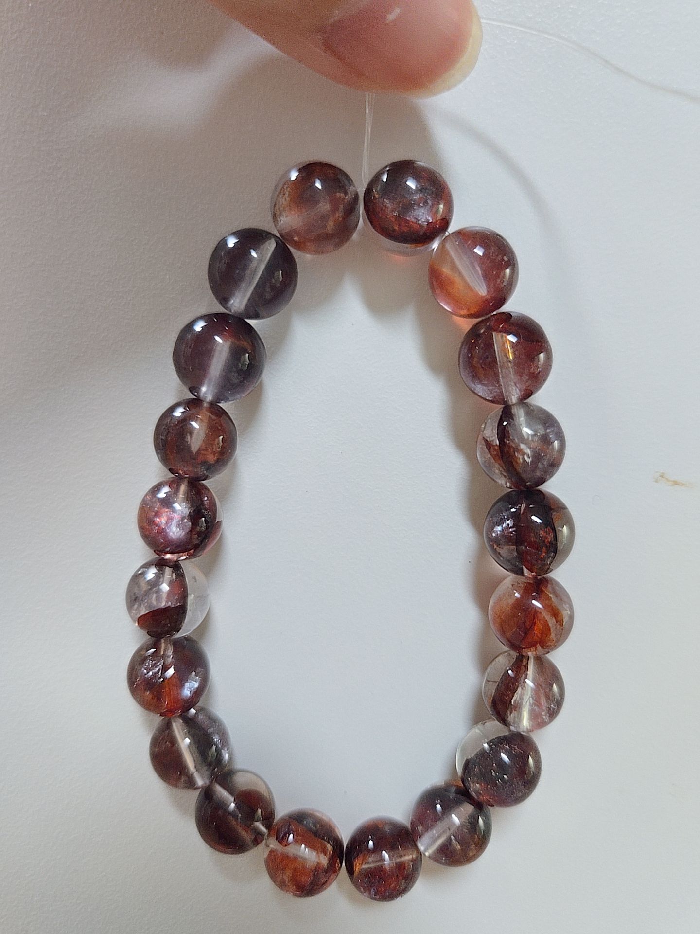 高品片狀牛血紅膠花 10mm