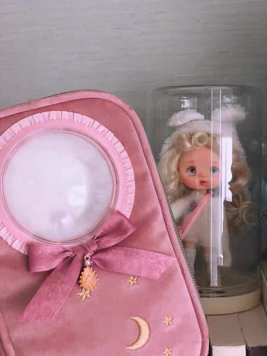 F009手工娃包星月絲絨16＆18圓景半全景全景雙娃雙子