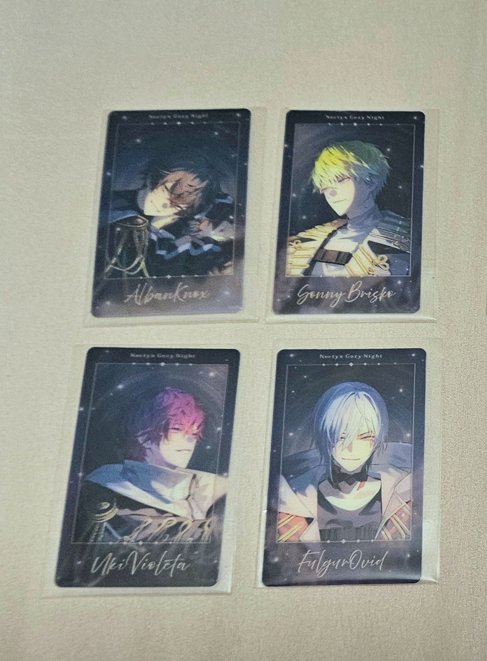 Noctyx cozy night透卡全員各一