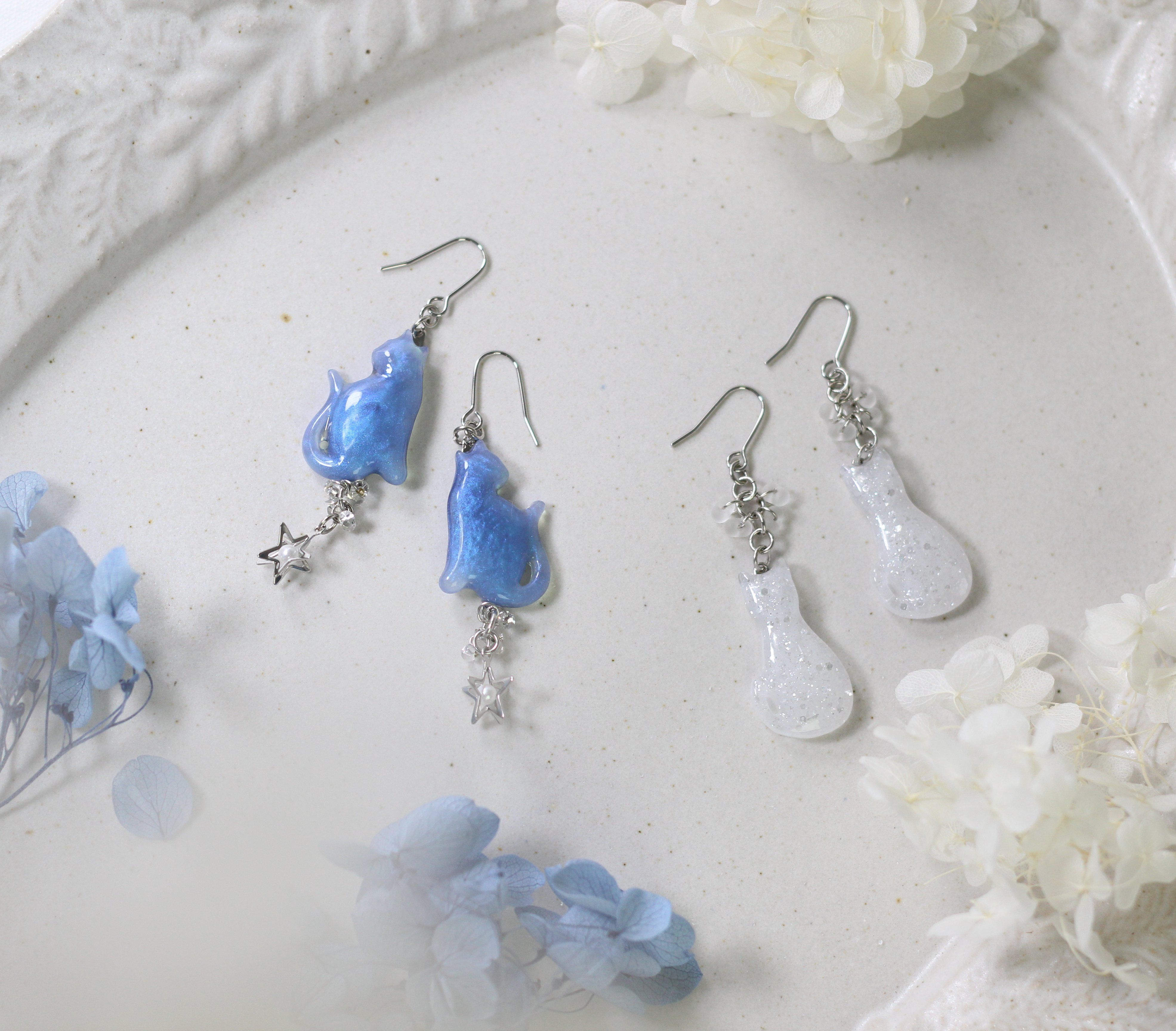 貓咪系列-滴膠耳環