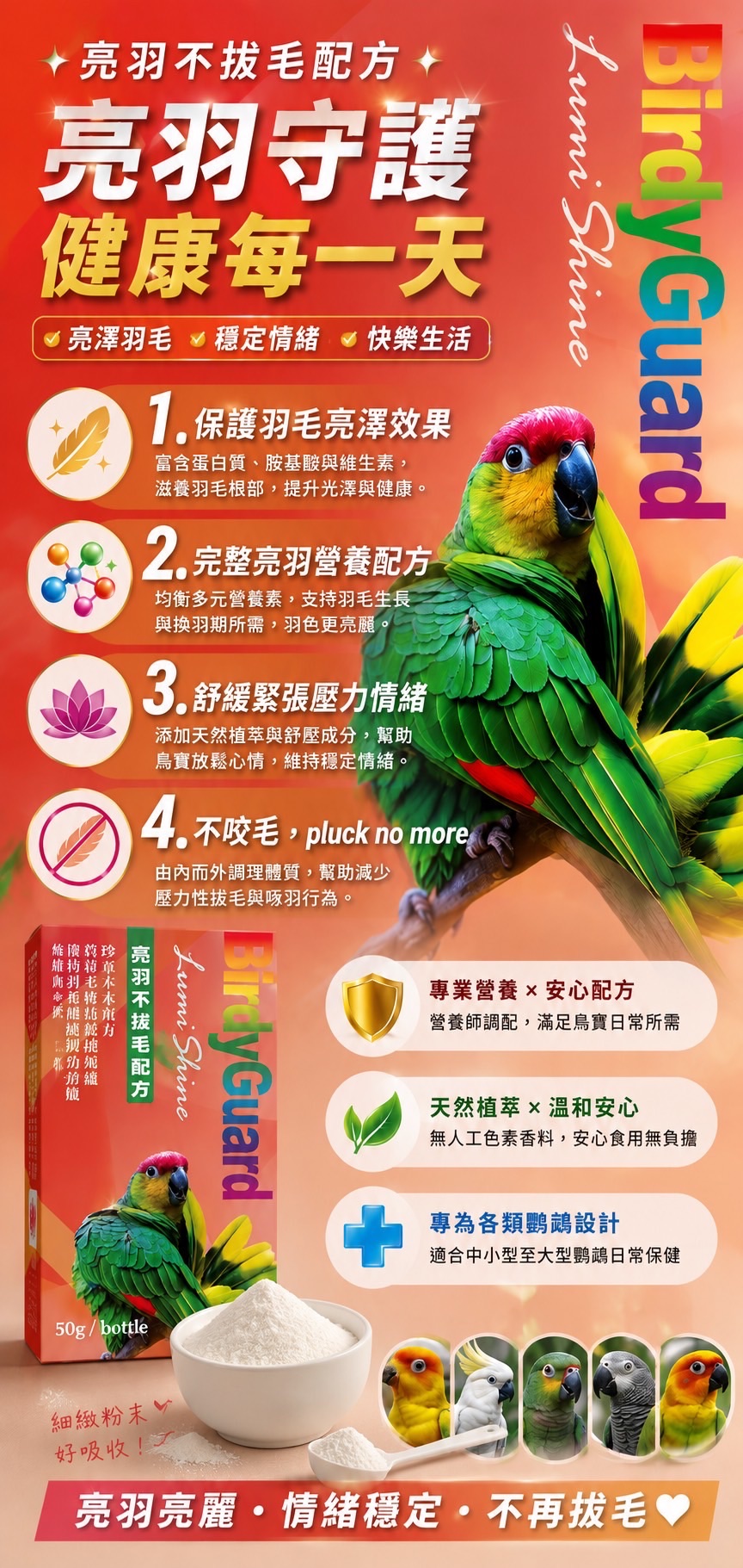 博帝佳護理系列｜草本不拔毛配方