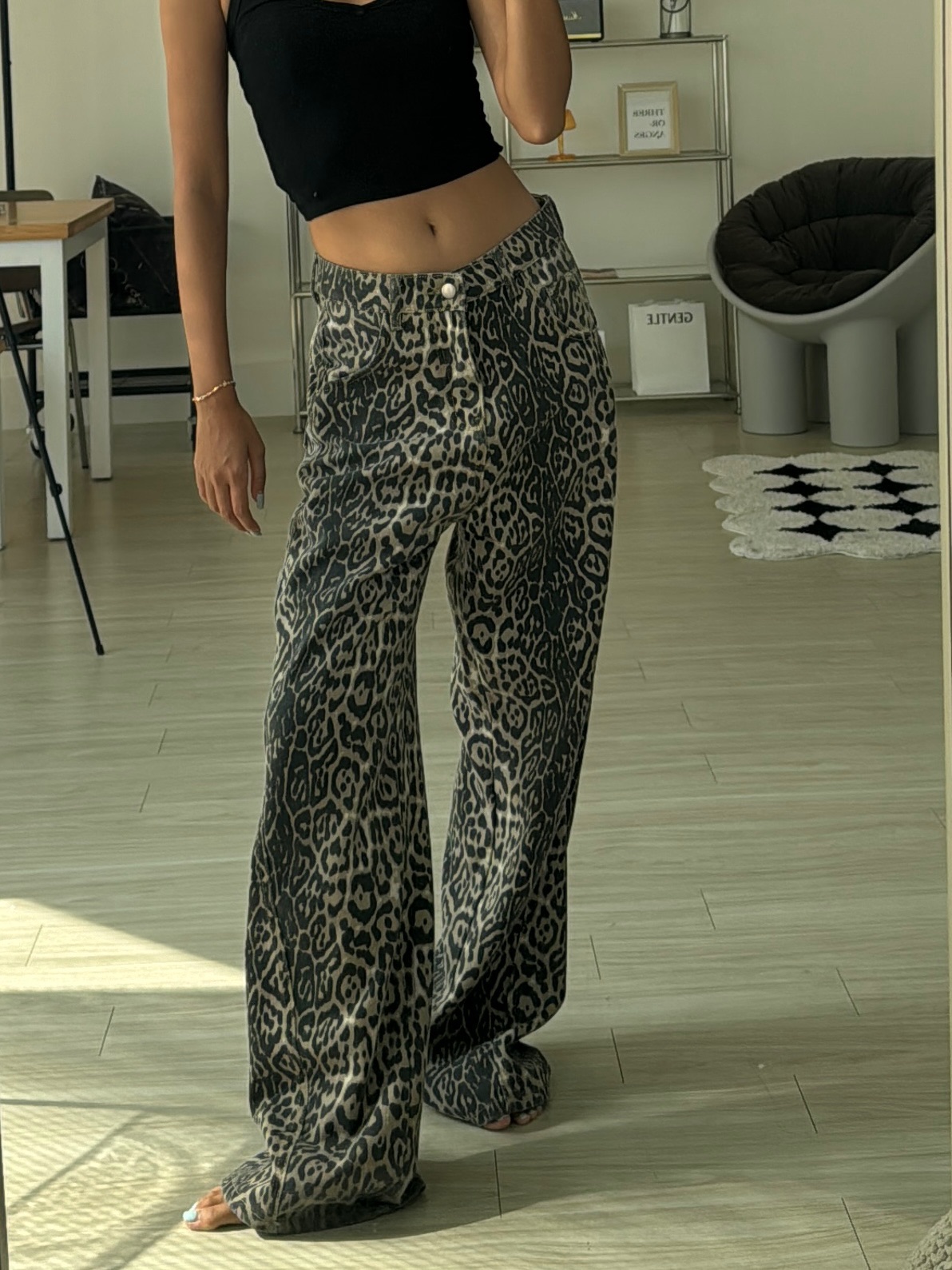 本期必收🐆歐美博主的豹紋牛仔褲