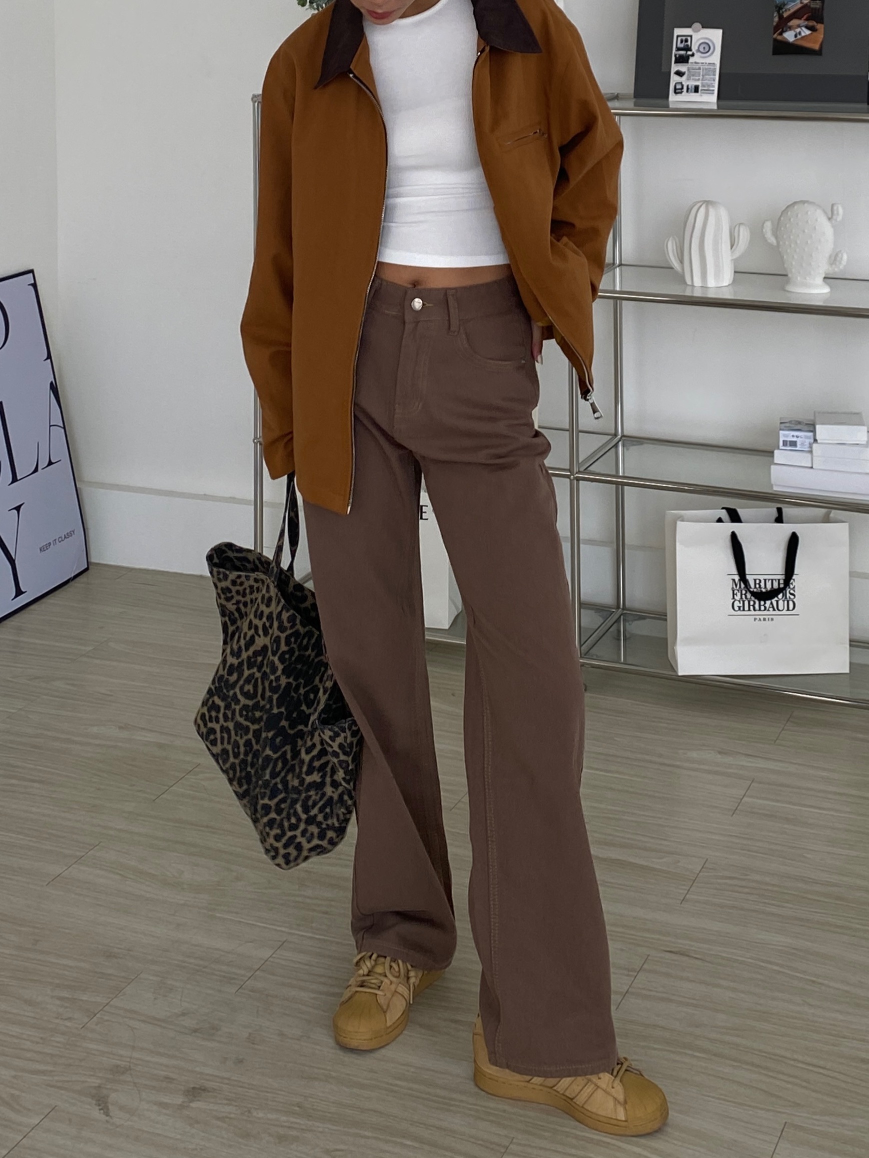 美式復古牛仔休閒直筒褲🪵