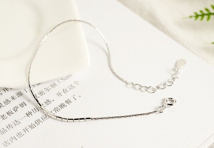 S925純銀簡約復古超細手鍊【預購】