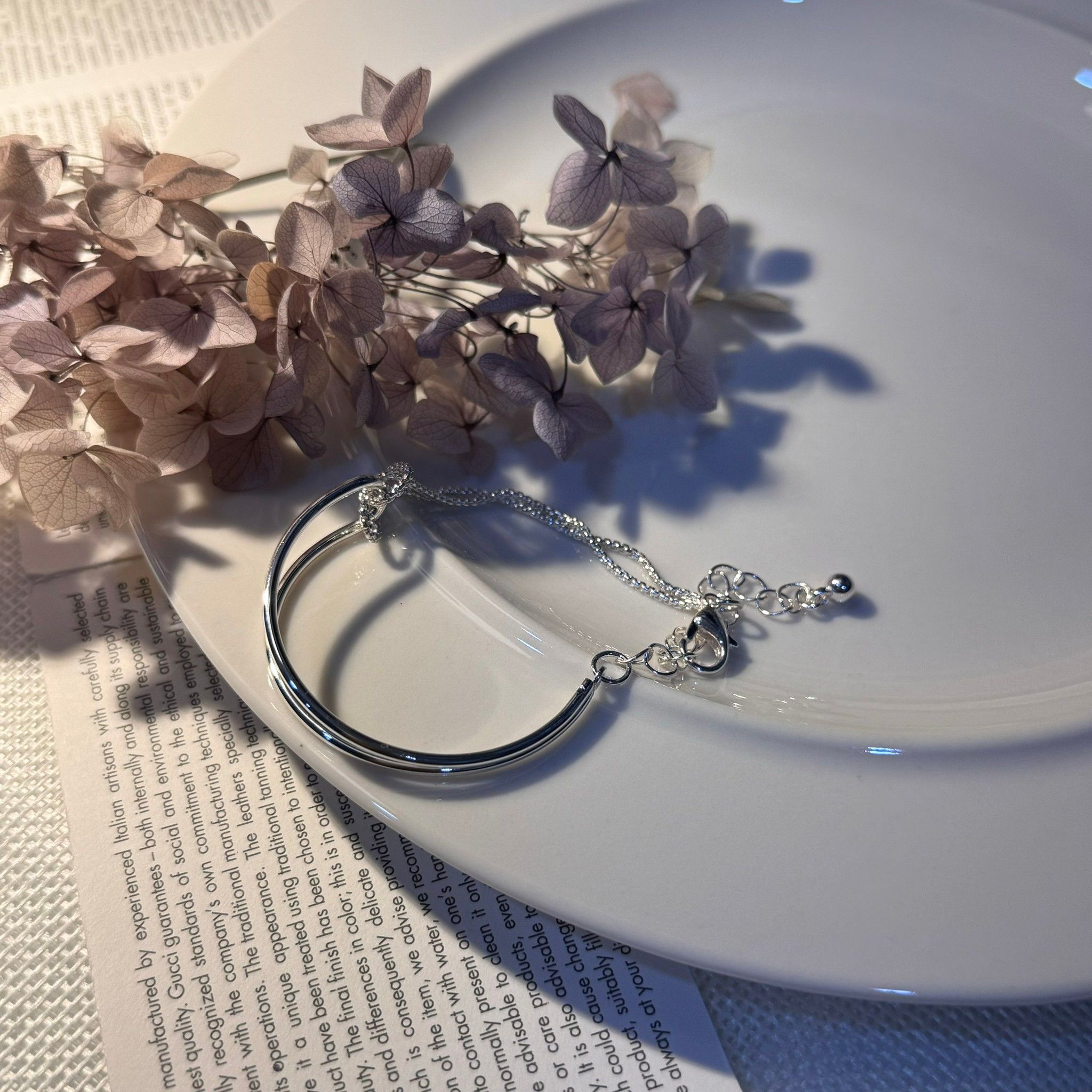 S925純銀簡約設計感打結手鍊【預購】