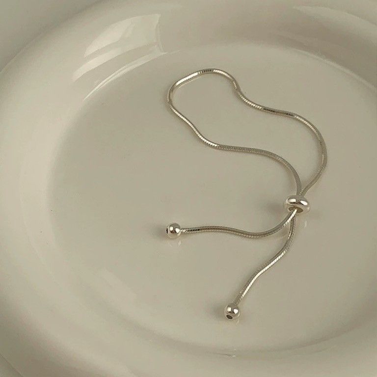 S925純銀小眾抽拉蛇骨手鍊【預購】