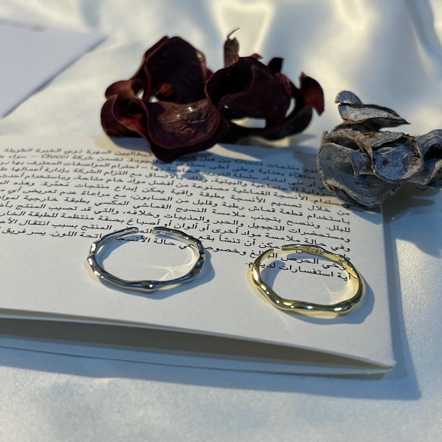 S925純銀極簡不規則面細戒指【預購】