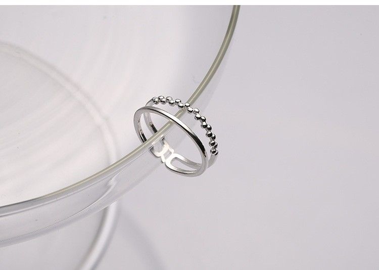 S925純銀簡約雙層線條戒指【預購】