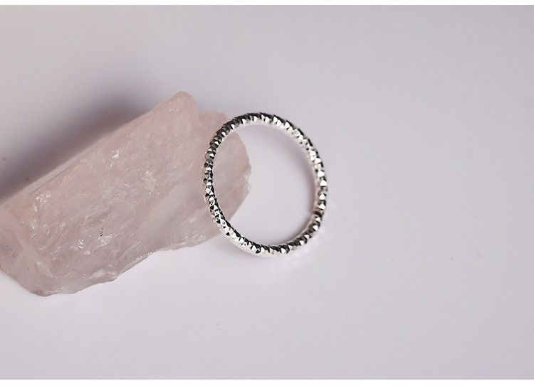 S925純銀波光粼粼車花戒指【預購】