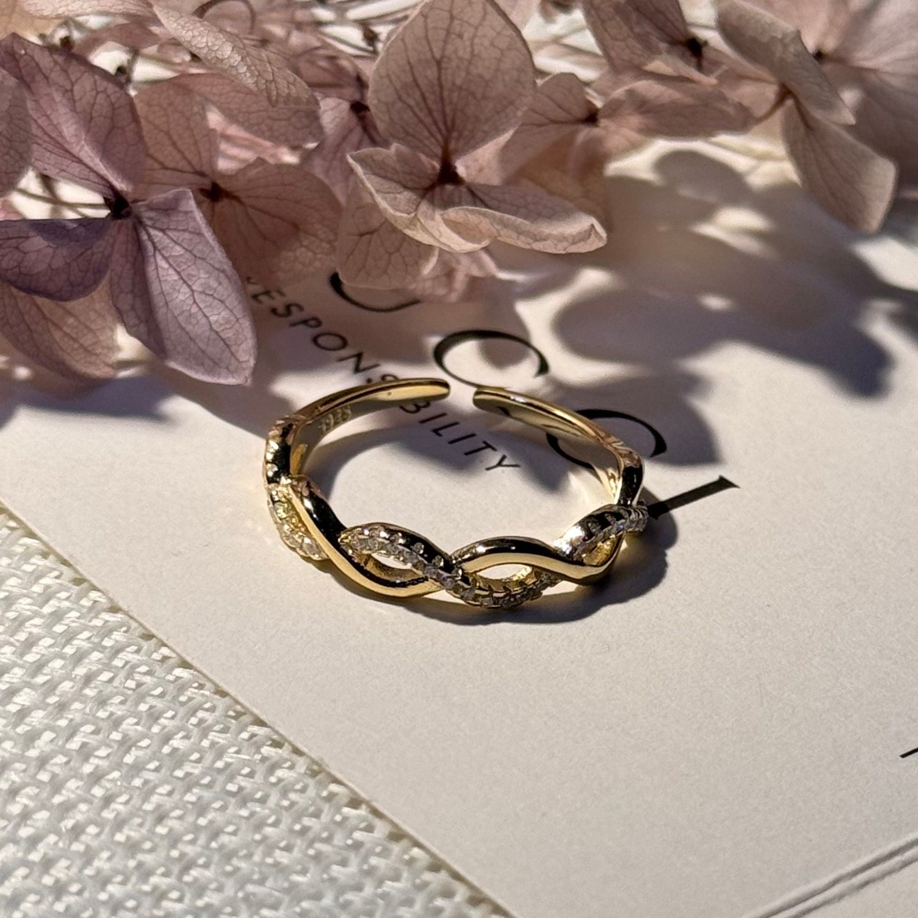 S925純銀韓系編織麻花銀戒指【預購】