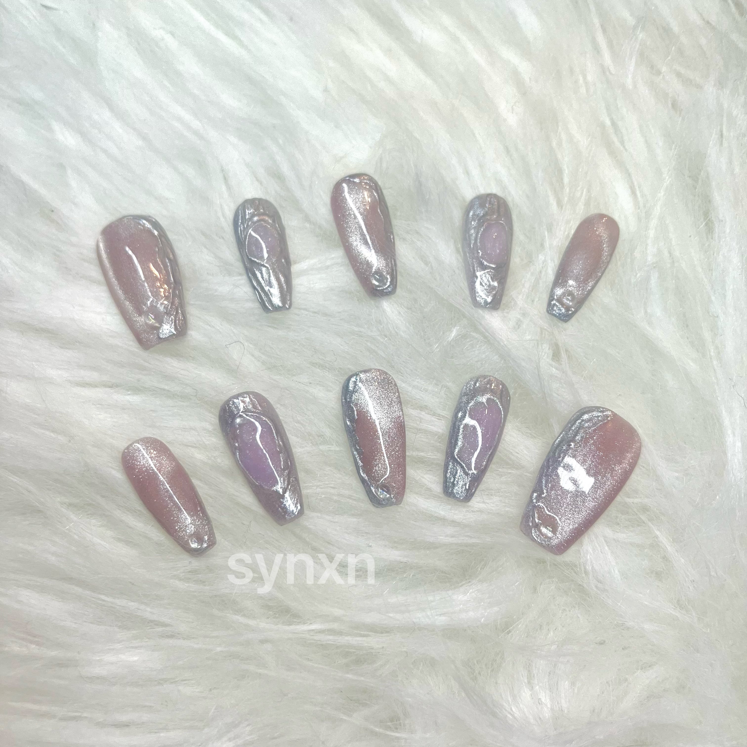 🤍鏡面紫系-米漾穿戴甲