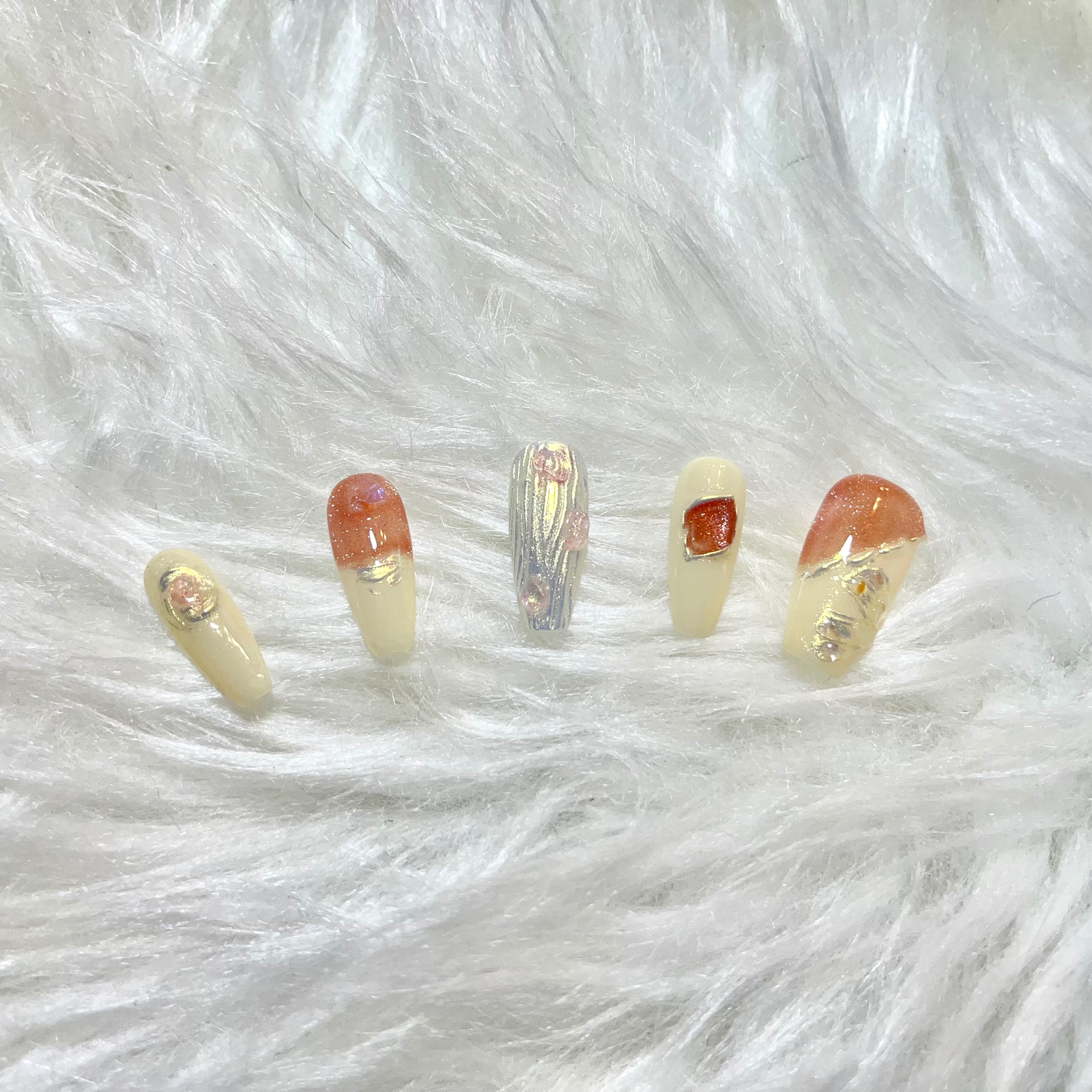 🤍美粉壓金-米漾穿戴甲