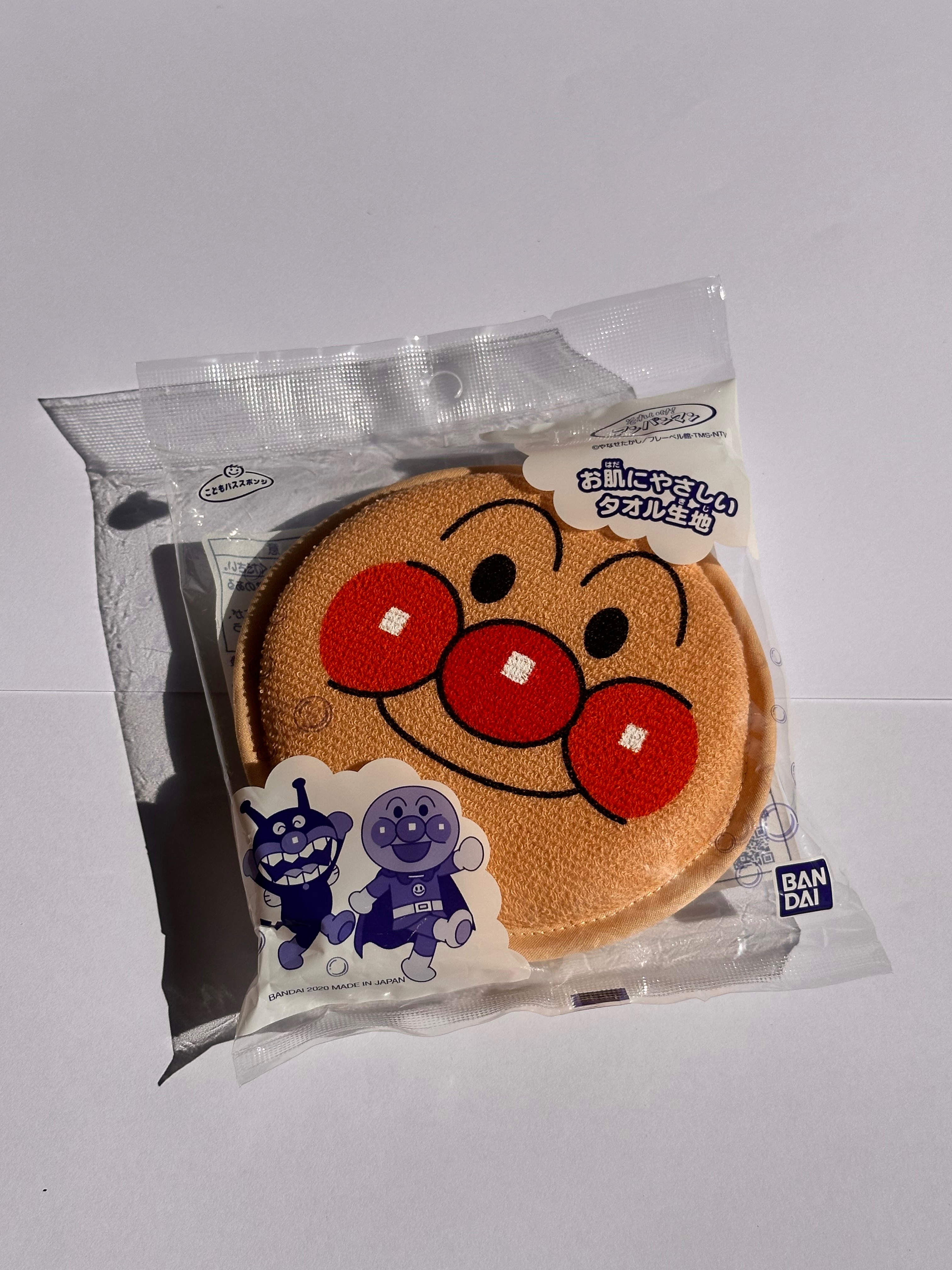 【FHICS SHOP】現貨 日本BANDAI 兒童沐浴海綿-麵包超人 沐浴 海棉 兒童 可愛 好用