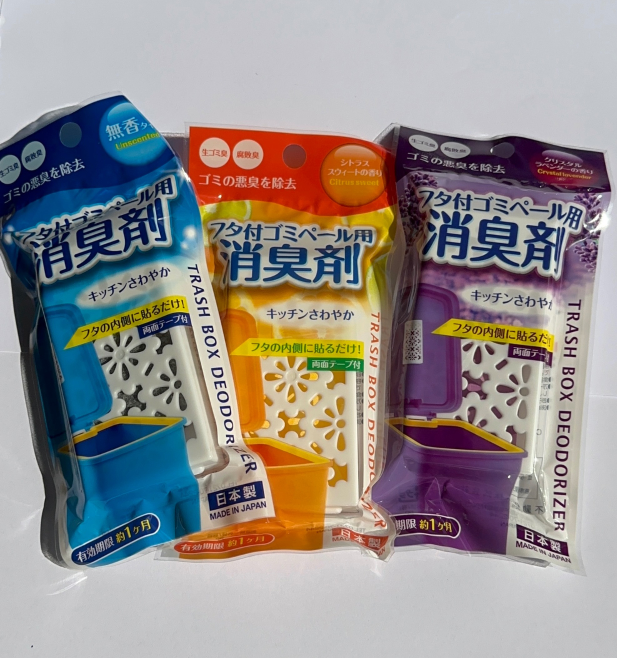 【FHICS】日本 不動化學 垃圾桶除臭貼片 除臭 芳香 除臭 發霉 除臭貼 柑橘香 薰衣草