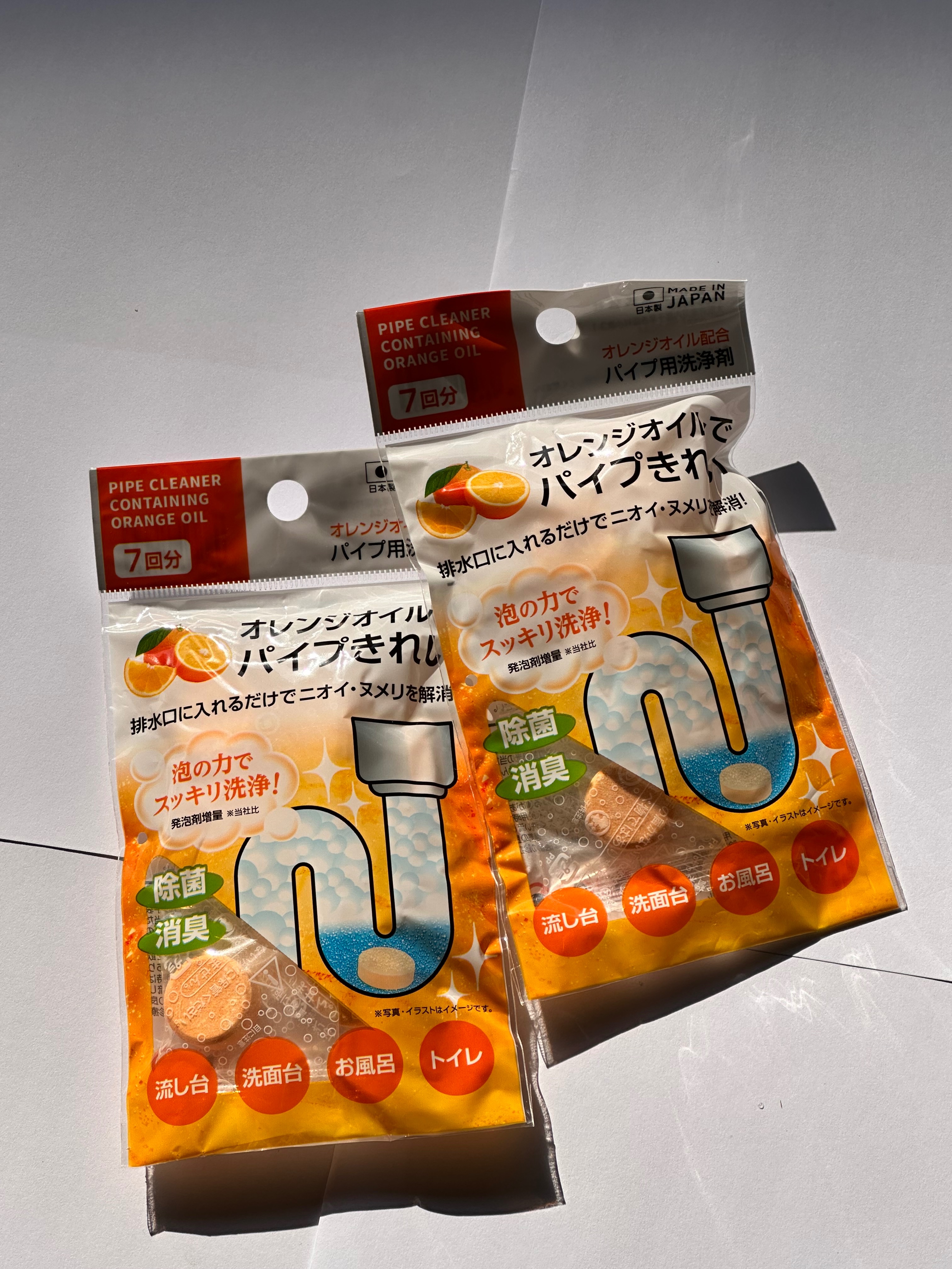 ￼【FHICS】現貨 日本 不動化學 排水管清潔錠-柑橘香4g*7錠/包 清潔 疏通 廚房 流理台 洗手台