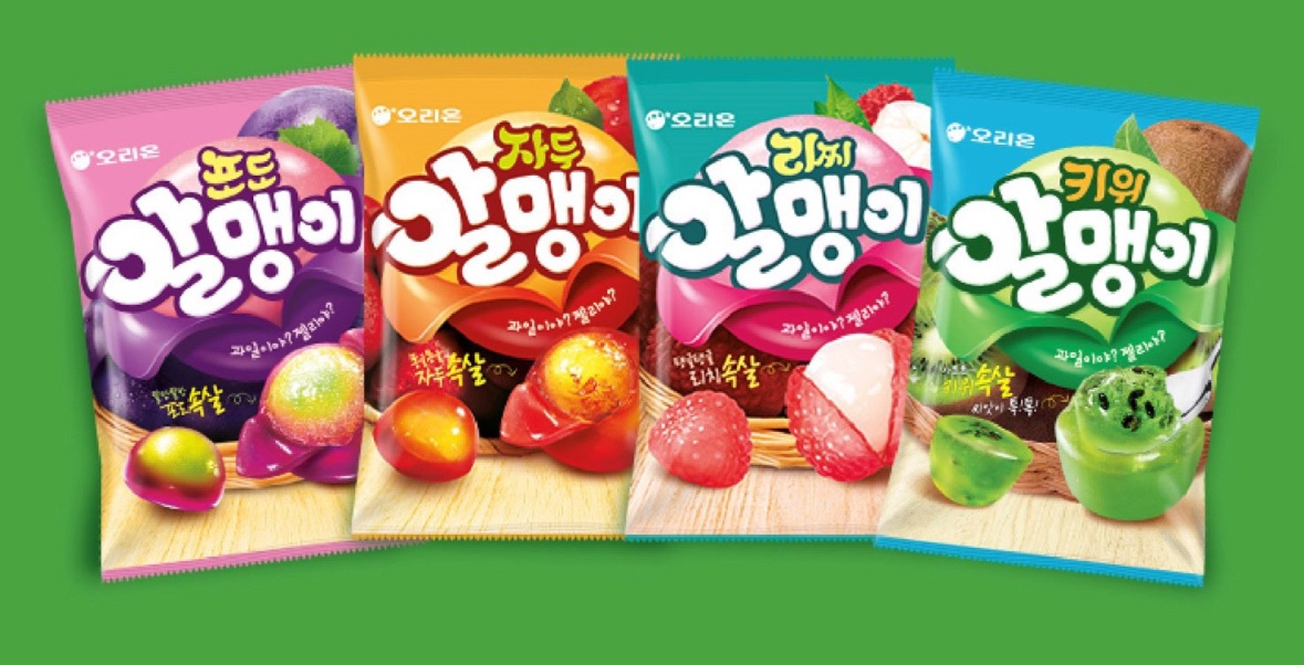 【FHICS】現貨 韓國 ORION 好麗友 果肉食感軟糖葡萄口味 67g 韓國必買 零食推薦