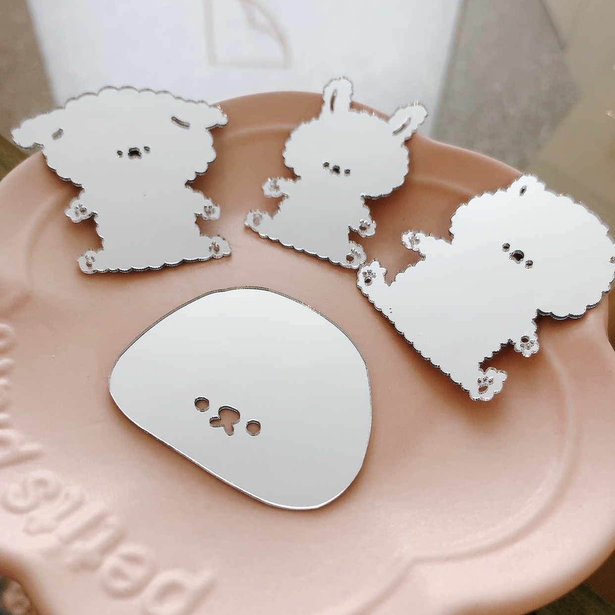 〖 可以貼的鏡子들｜共4款 〗最長邊5cm