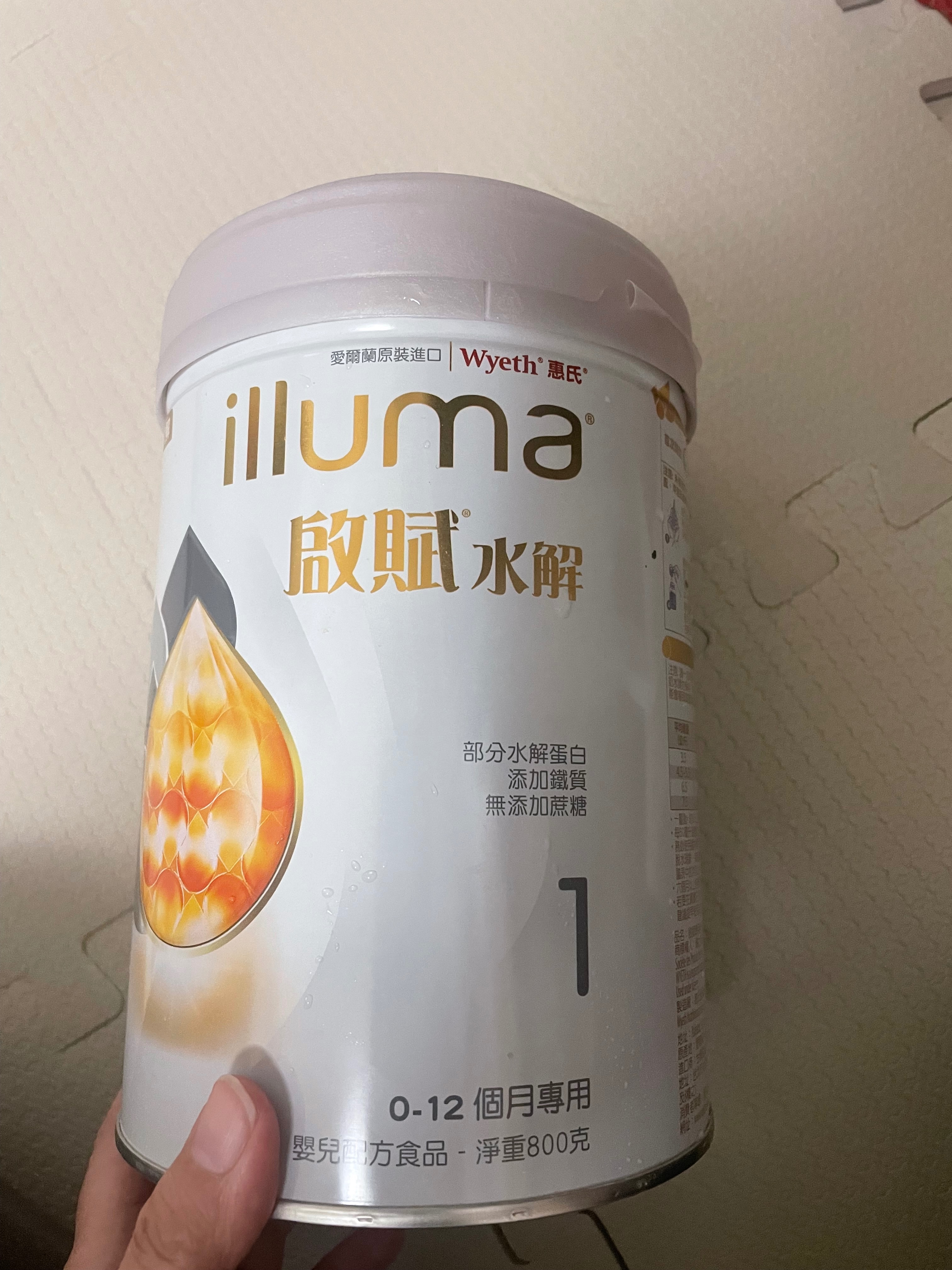 二手全新-惠氏啟賦水解蛋白奶粉800g（0-1歲）