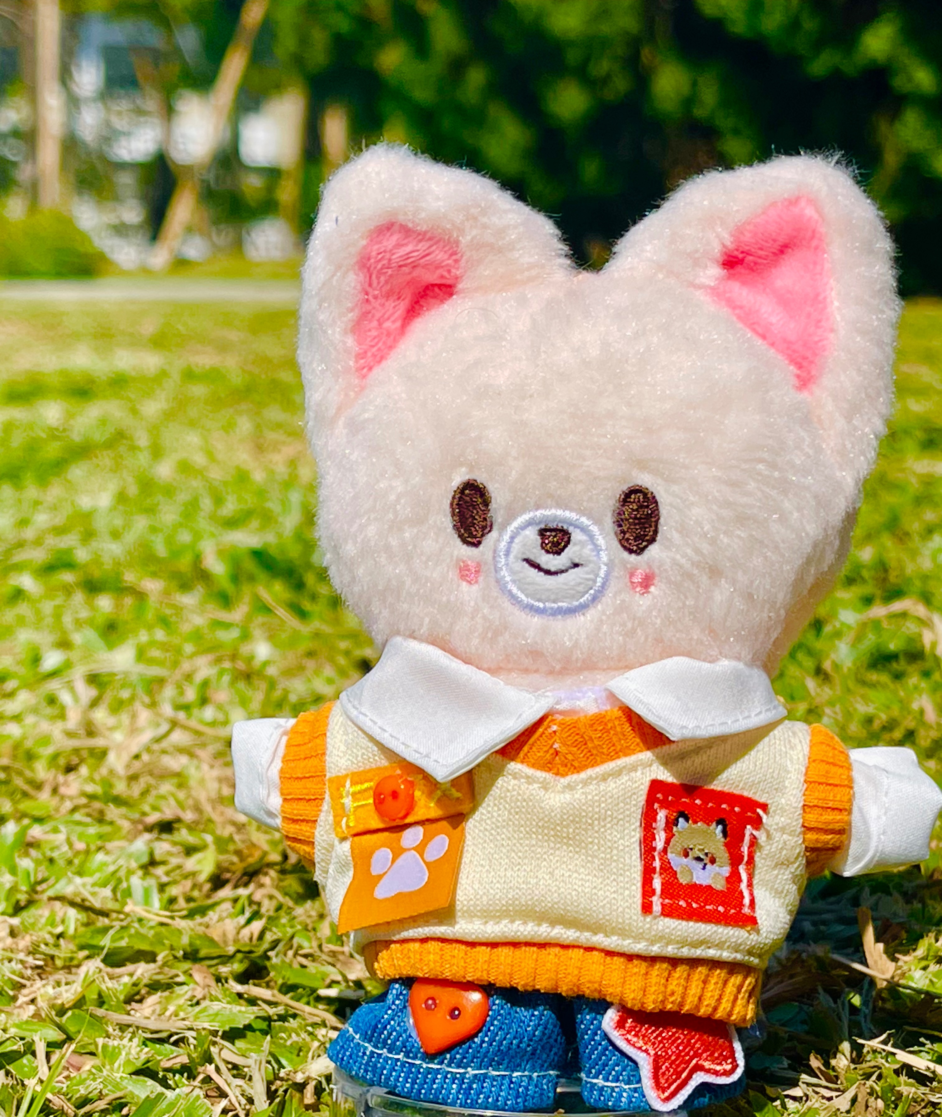 小狐狸橘背心套裝