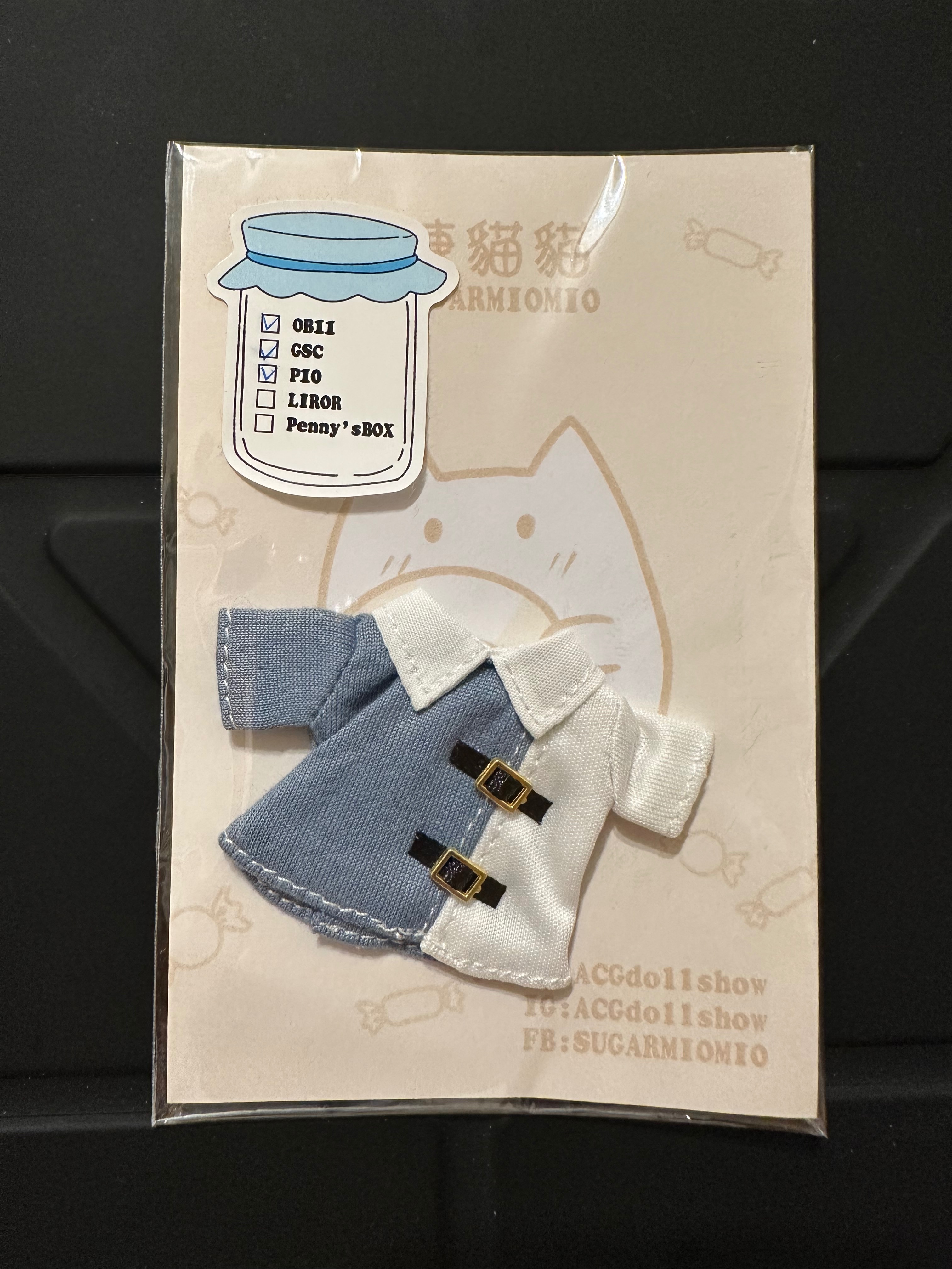 糖貓貓 釦環T裇