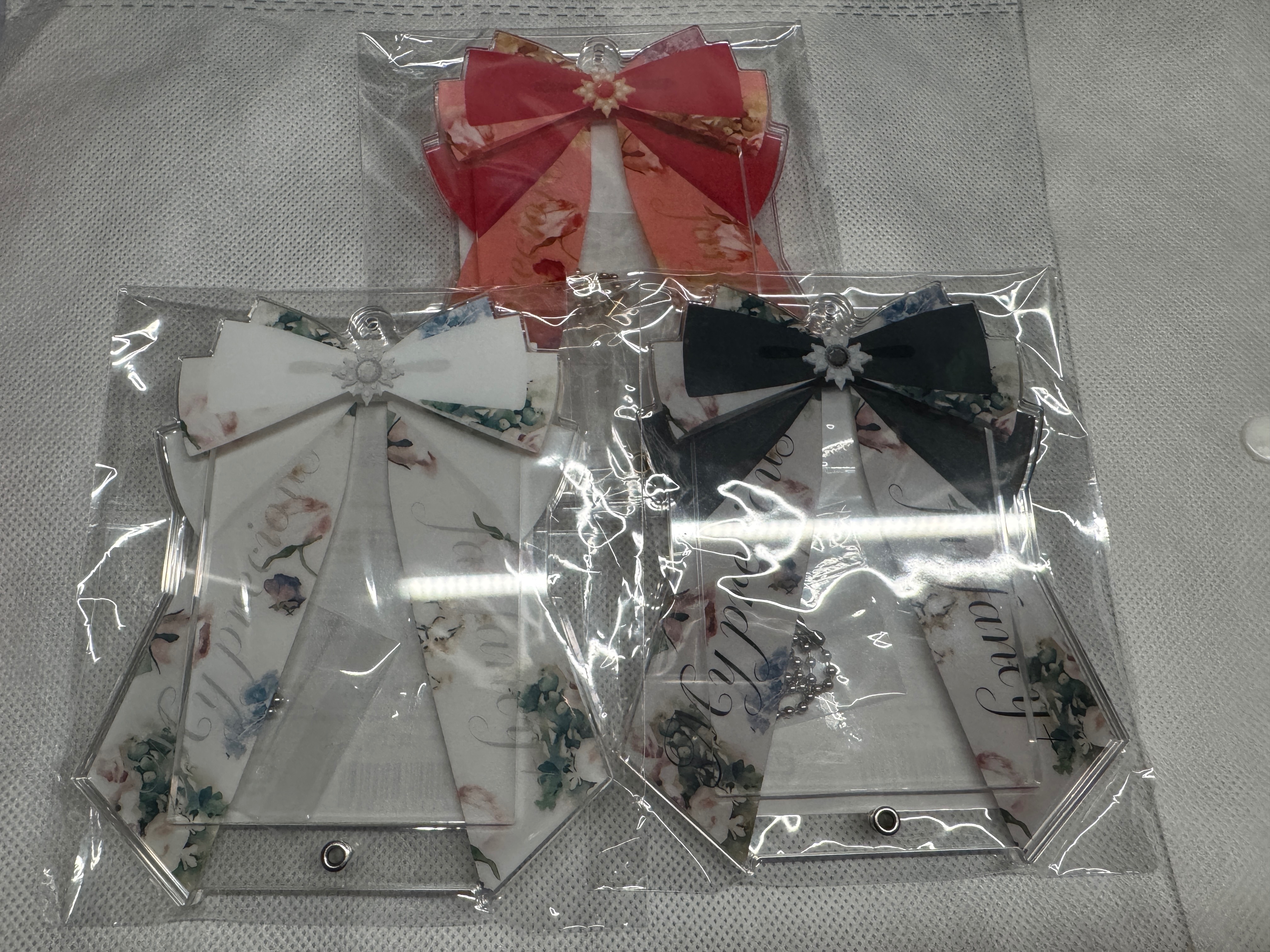 7週年花園絲帶壓克力框