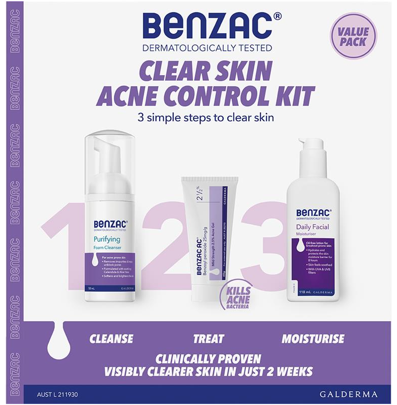 Benzac 抗痘保養3件組