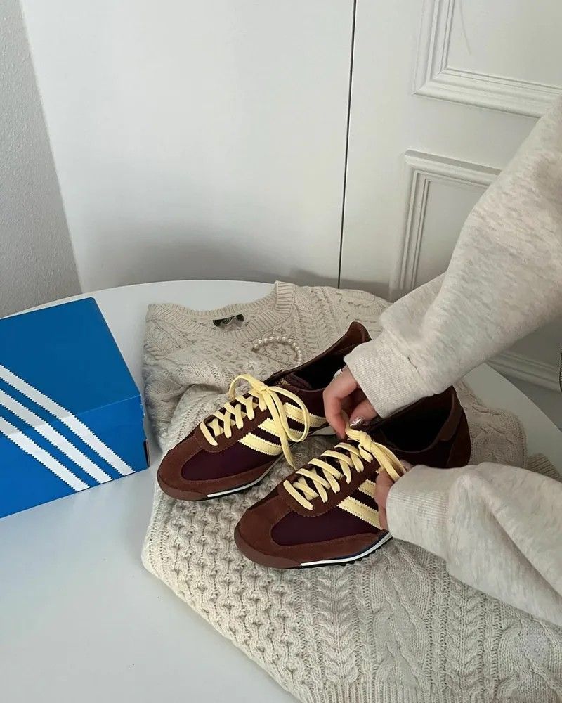 ADIDAS  S L 72 OG 咖啡奶黃 棕色 大地色 米色 女鞋 IE3425