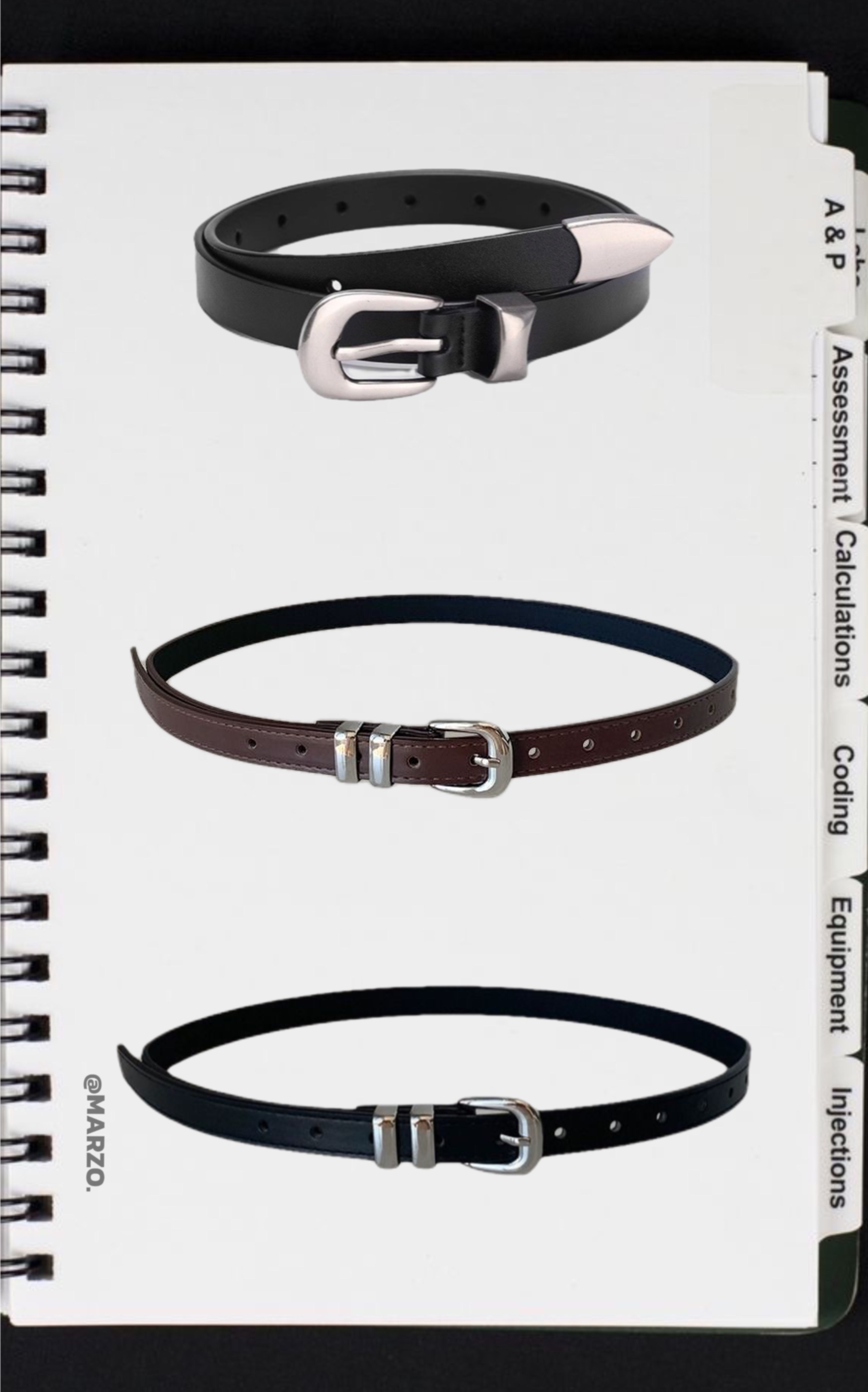 𝗠𝗔𝗥𝗭𝗢 百搭款皮帶