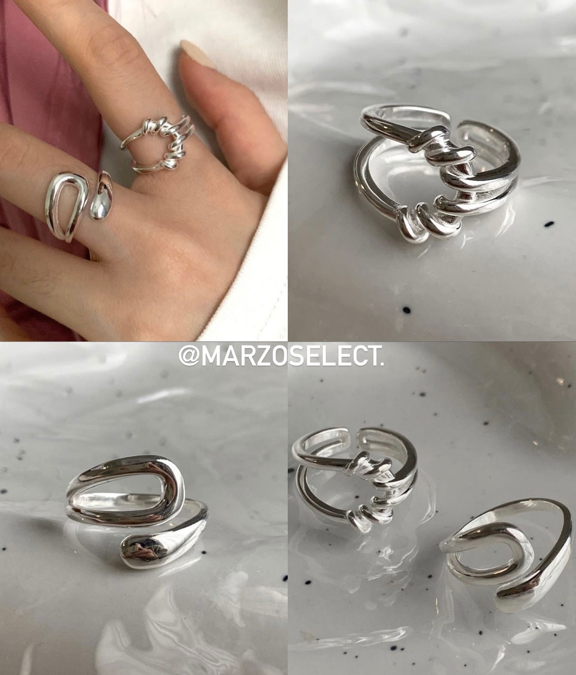 𝗠𝗔𝗥𝗭𝗢 高級感有份量的纏繞戒指