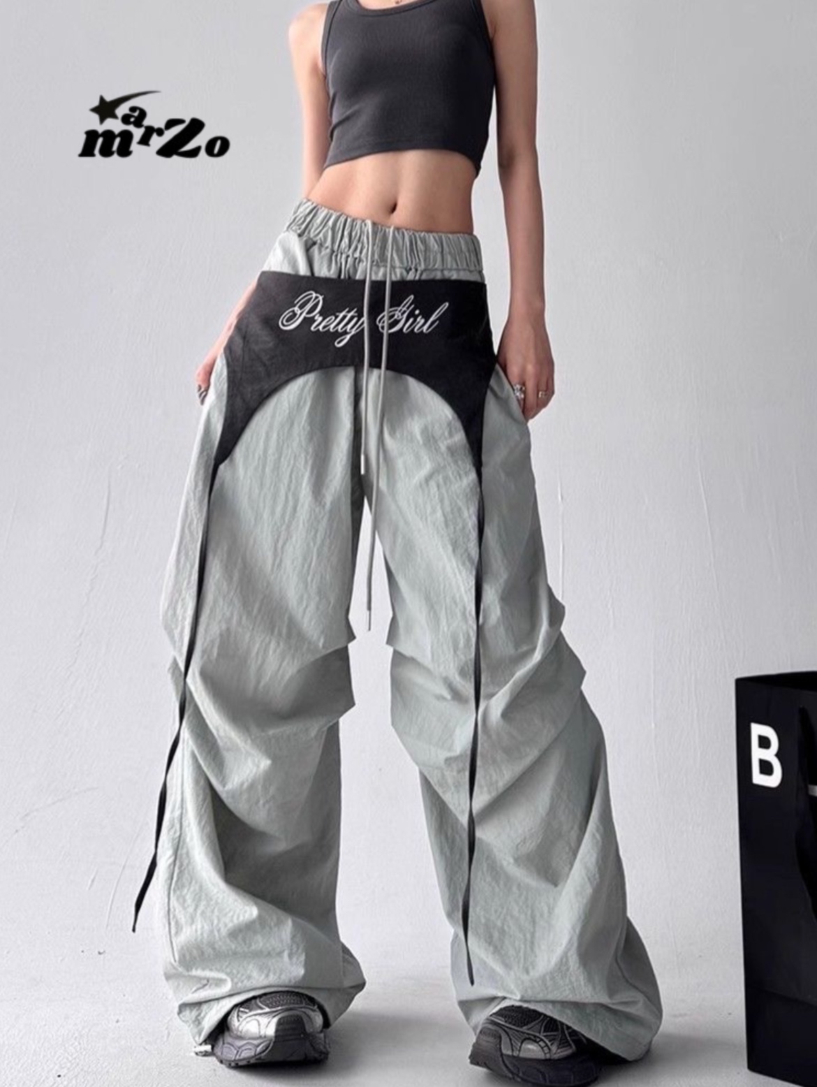 𝗠𝗔𝗥𝗭𝗢 休閒美式綁帶褲