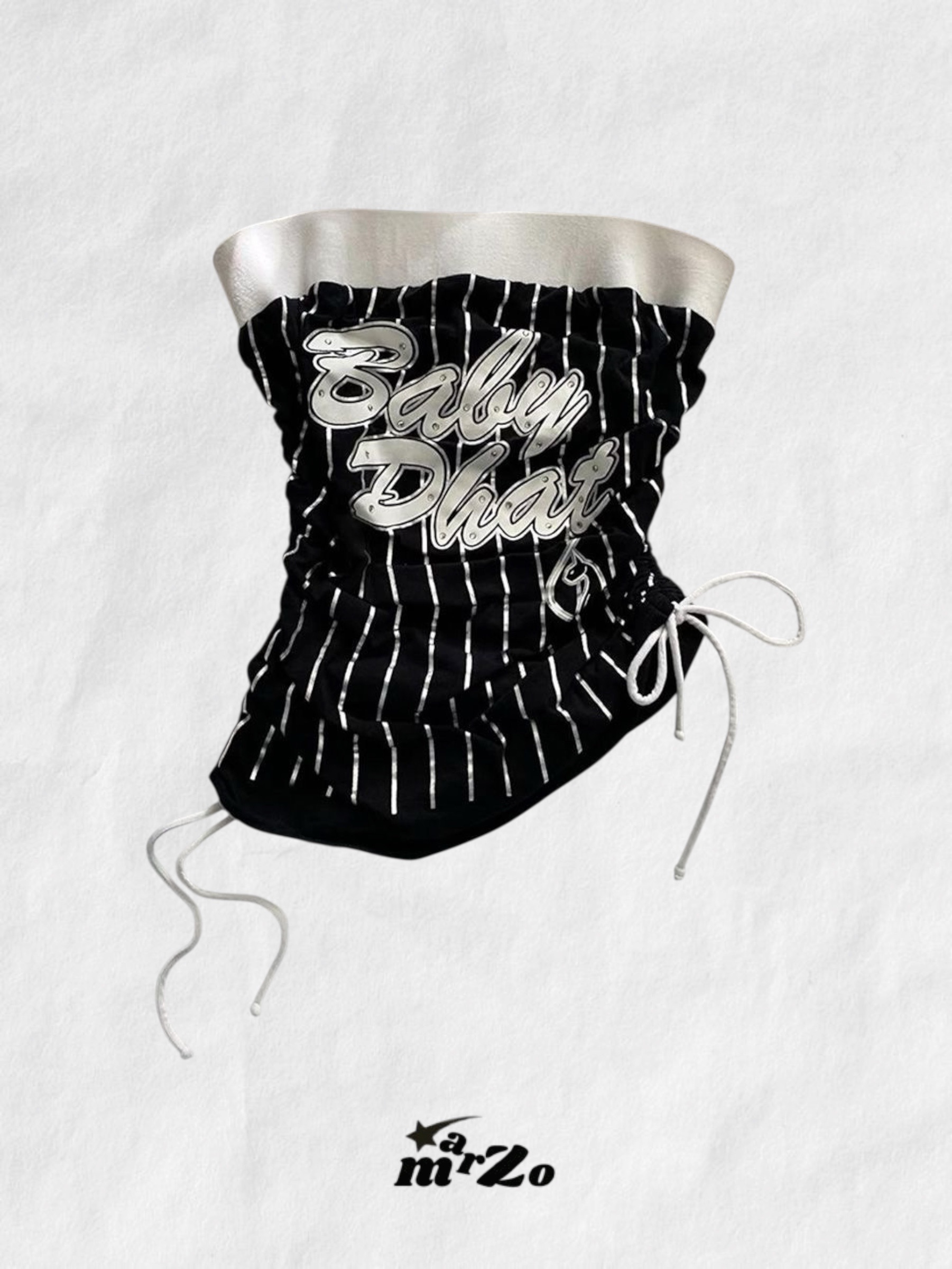 𝗠𝗔𝗥𝗭𝗢 條紋抽繩設計の抹胸