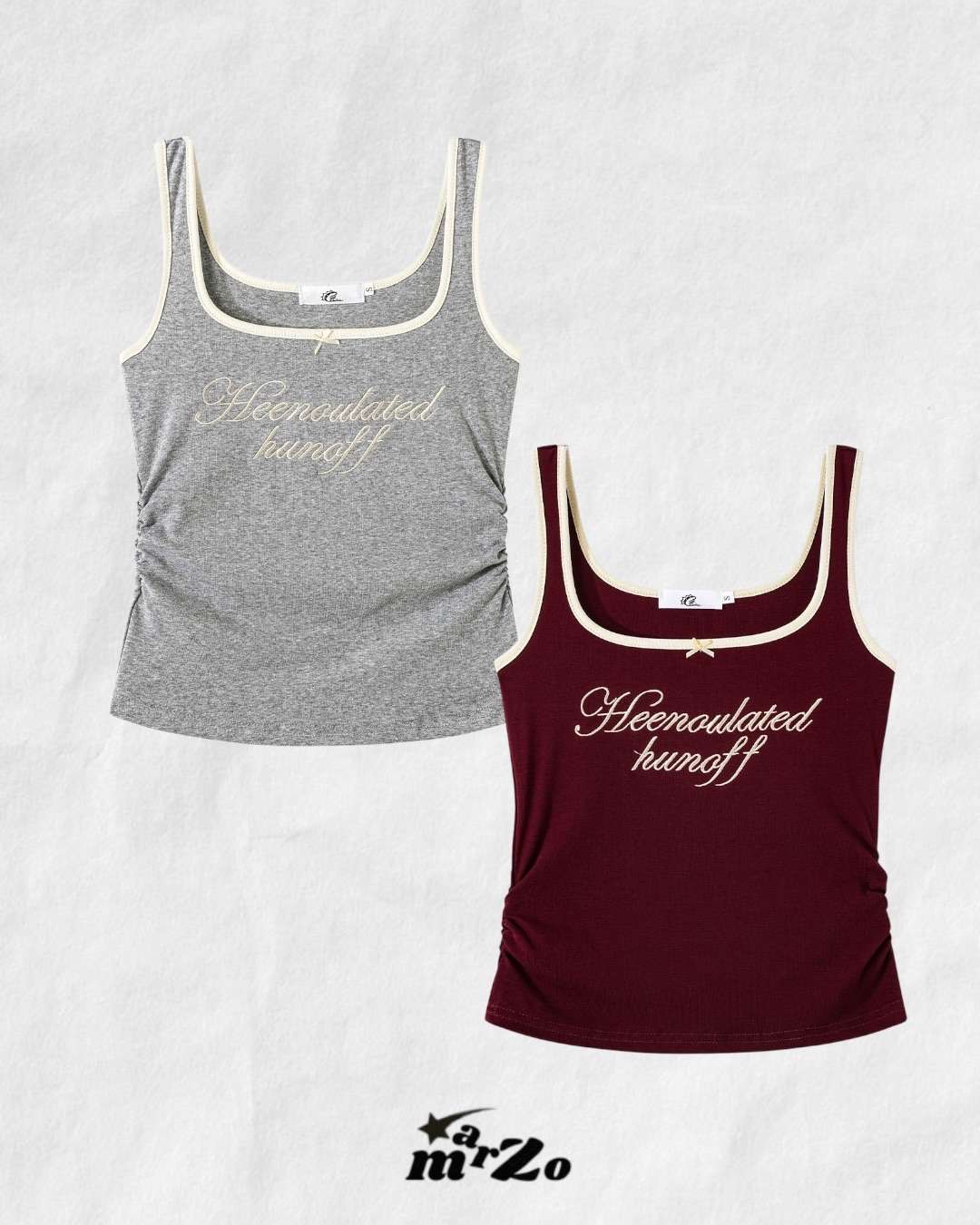 𝗠𝗔𝗥𝗭𝗢 收腰撞色背心