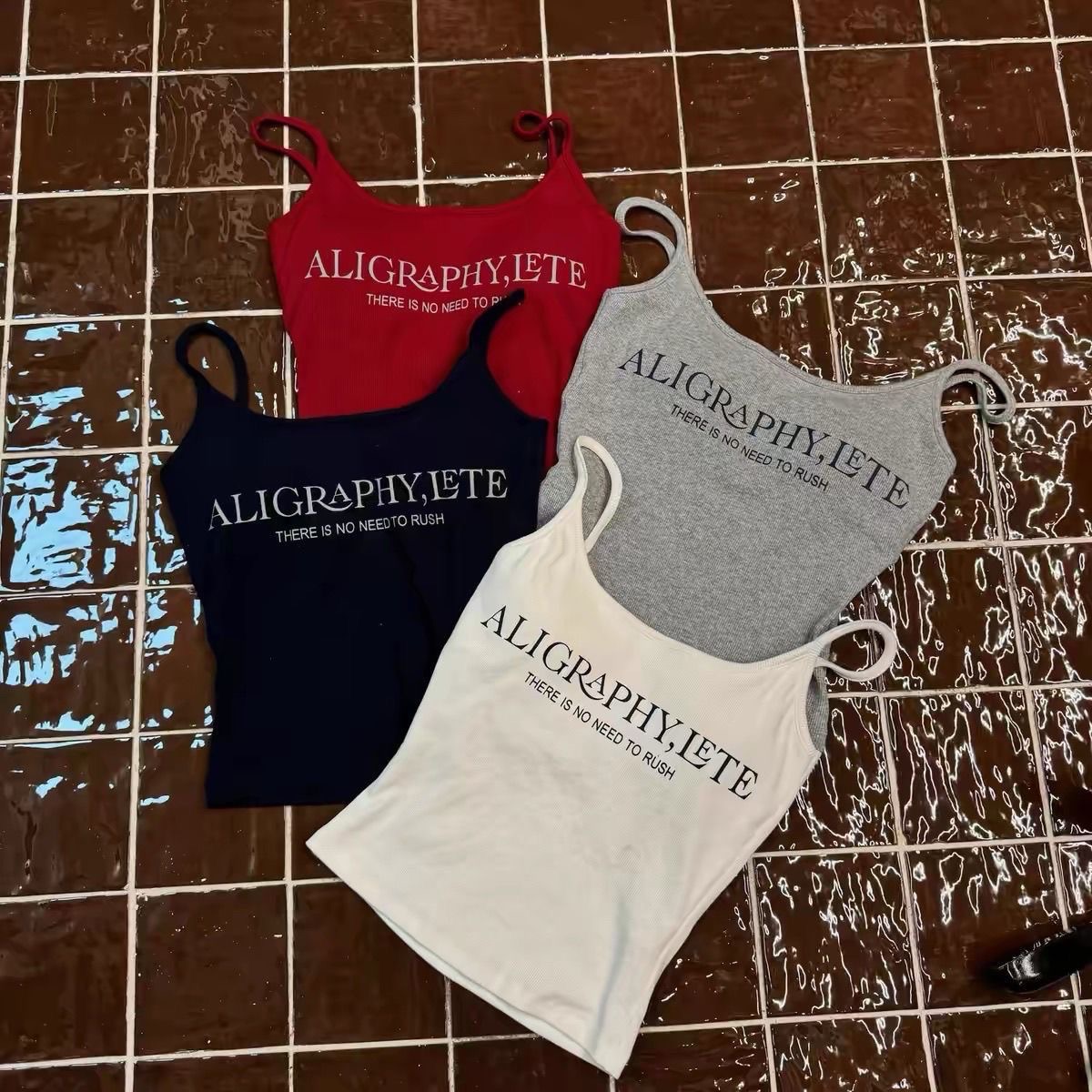 𝗠𝗔𝗥𝗭𝗢 字母設計風吊帶（帶胸墊）