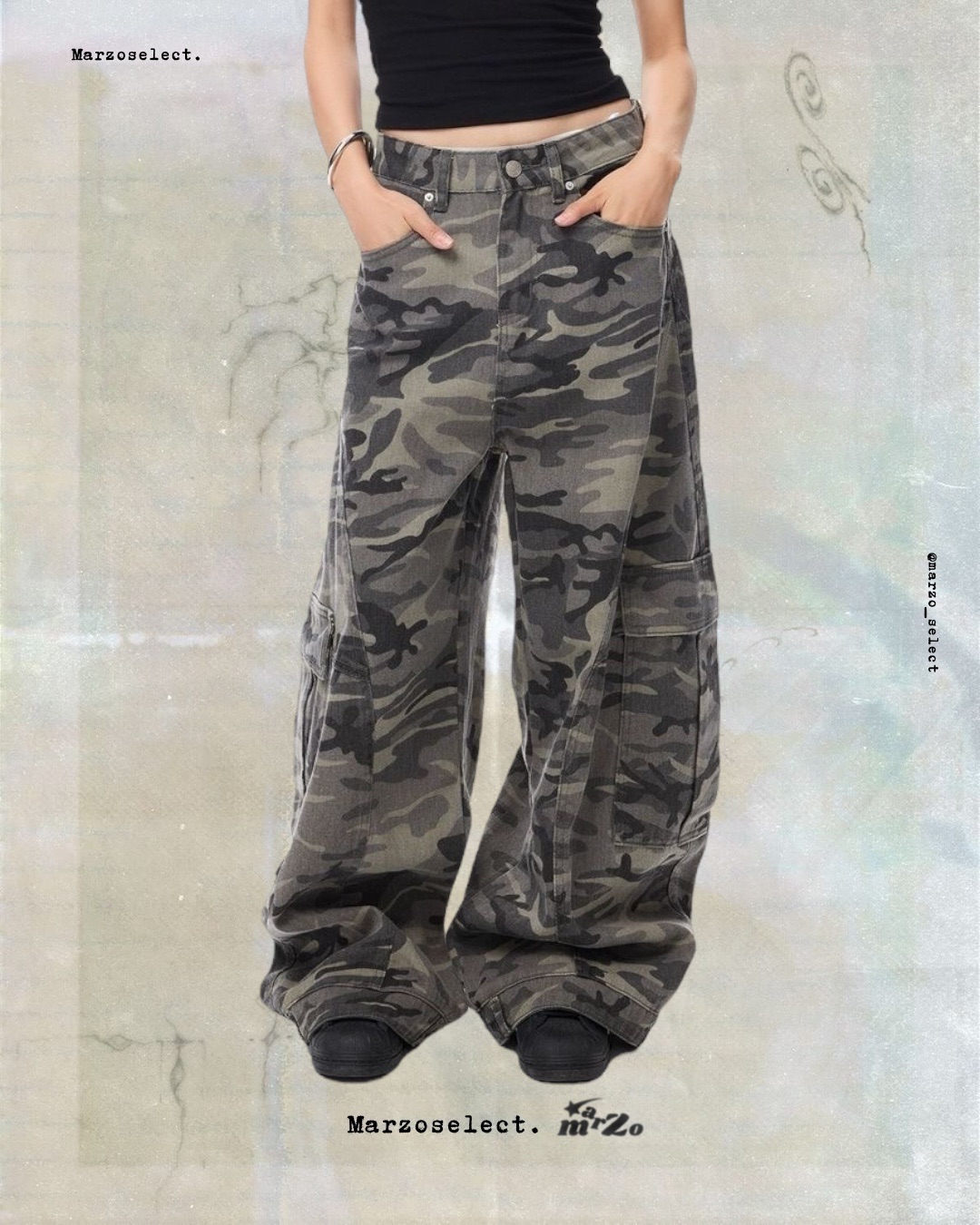 𝗠𝗔𝗥𝗭𝗢 美式迷彩滿版微彎刀