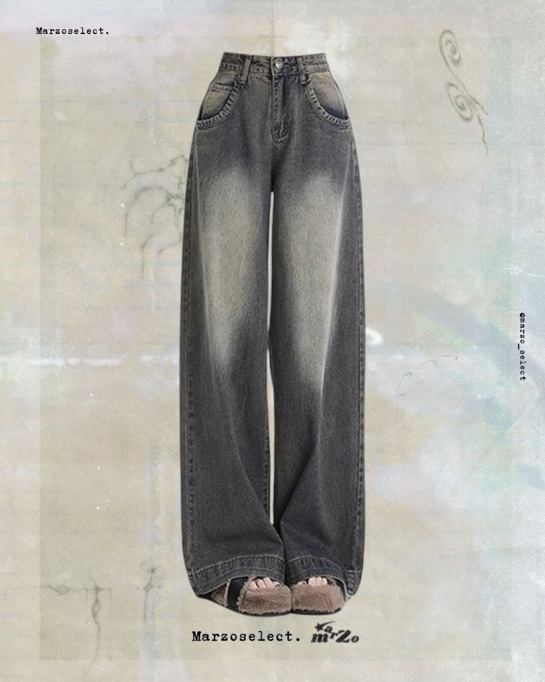 𝗠𝗔𝗥𝗭𝗢 🌷復古做舊牛仔褲