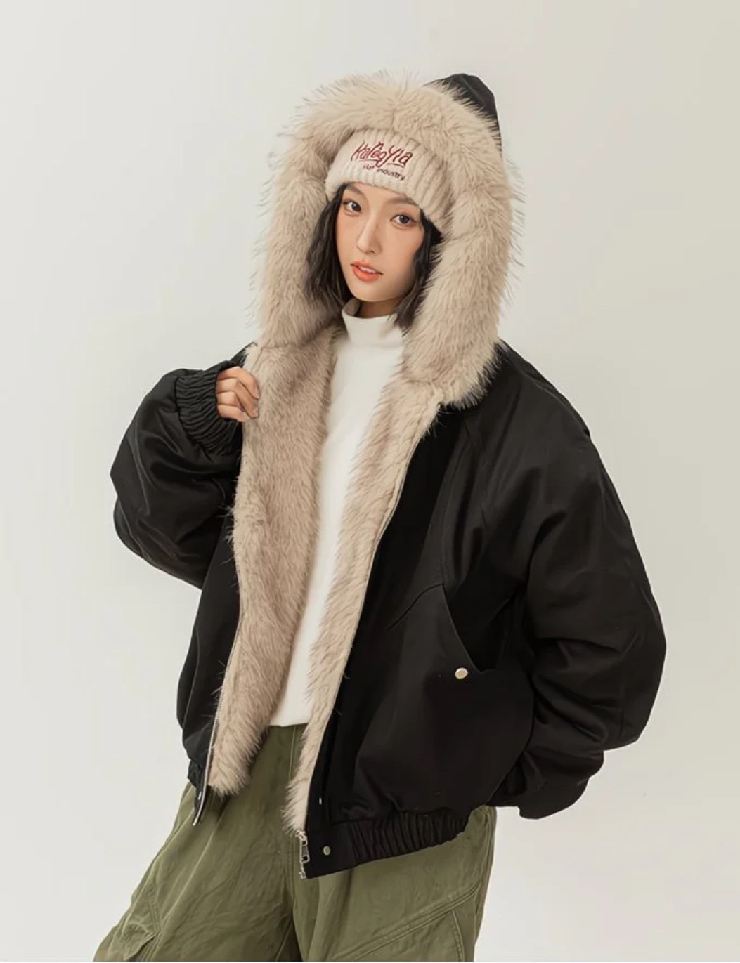 𝗠𝗔𝗥𝗭𝗢 御姐毛領內鋪棉外套