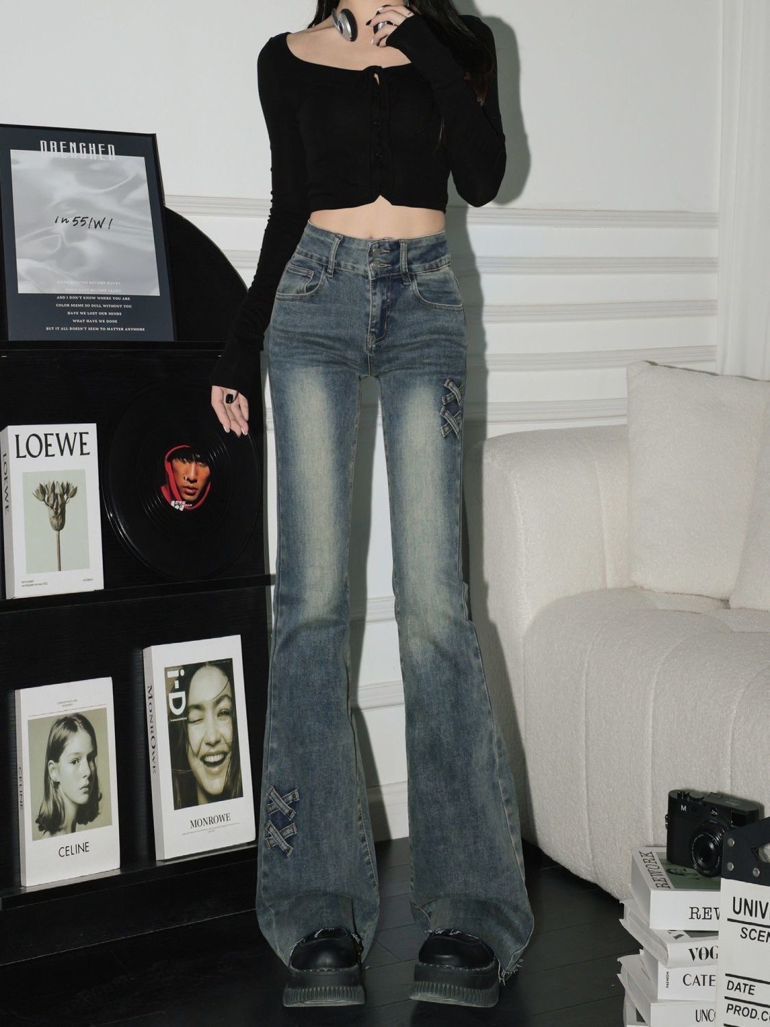 𝗠𝗔𝗥𝗭𝗢 🌷蝴蝶結小細節的喇叭褲