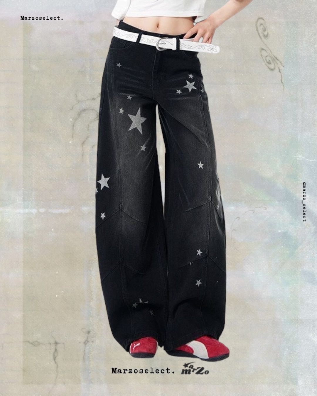 𝗠𝗔𝗥𝗭𝗢 黑款的星星褲⭐️