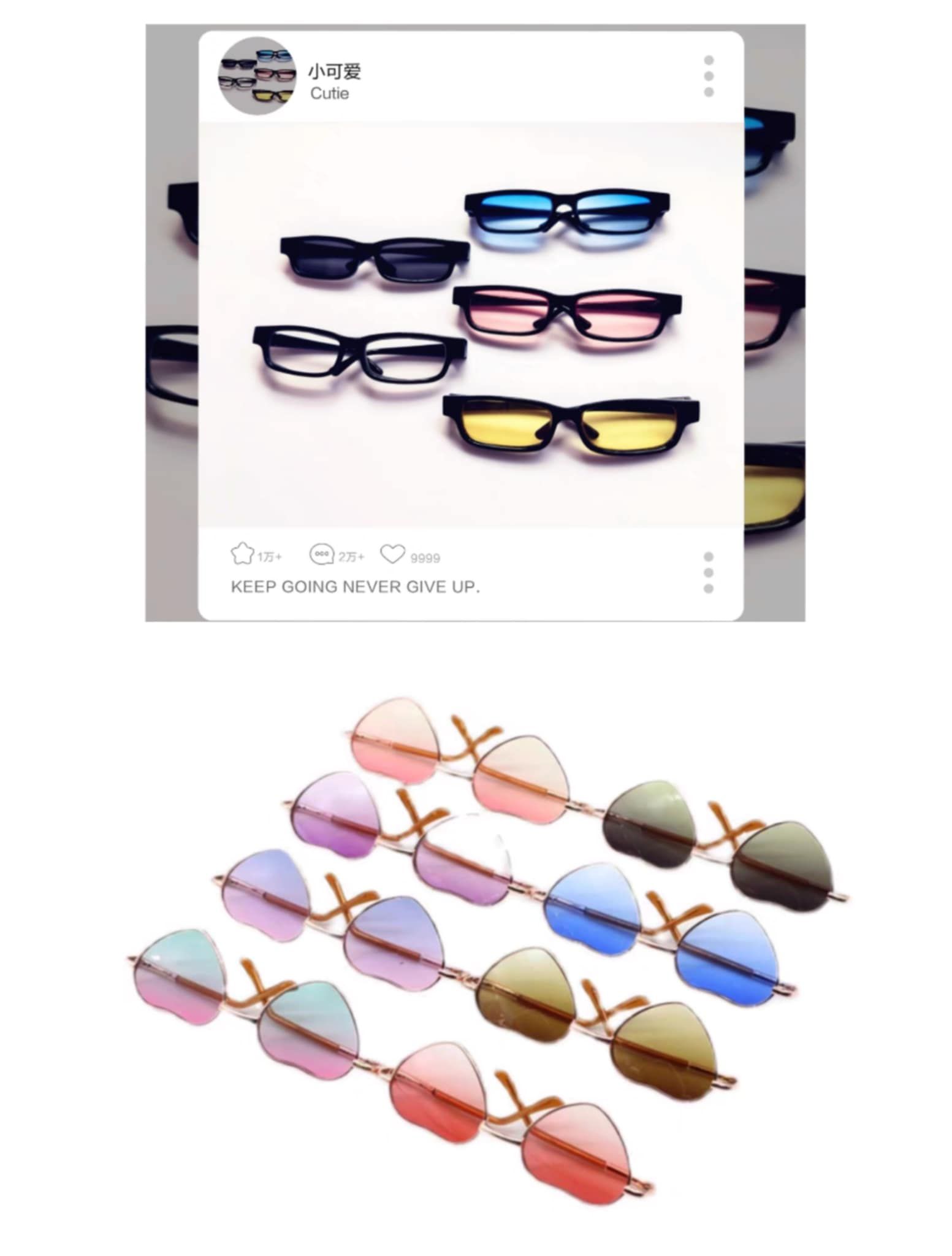 編號 : 45 娃用眼鏡（20cm娃用）