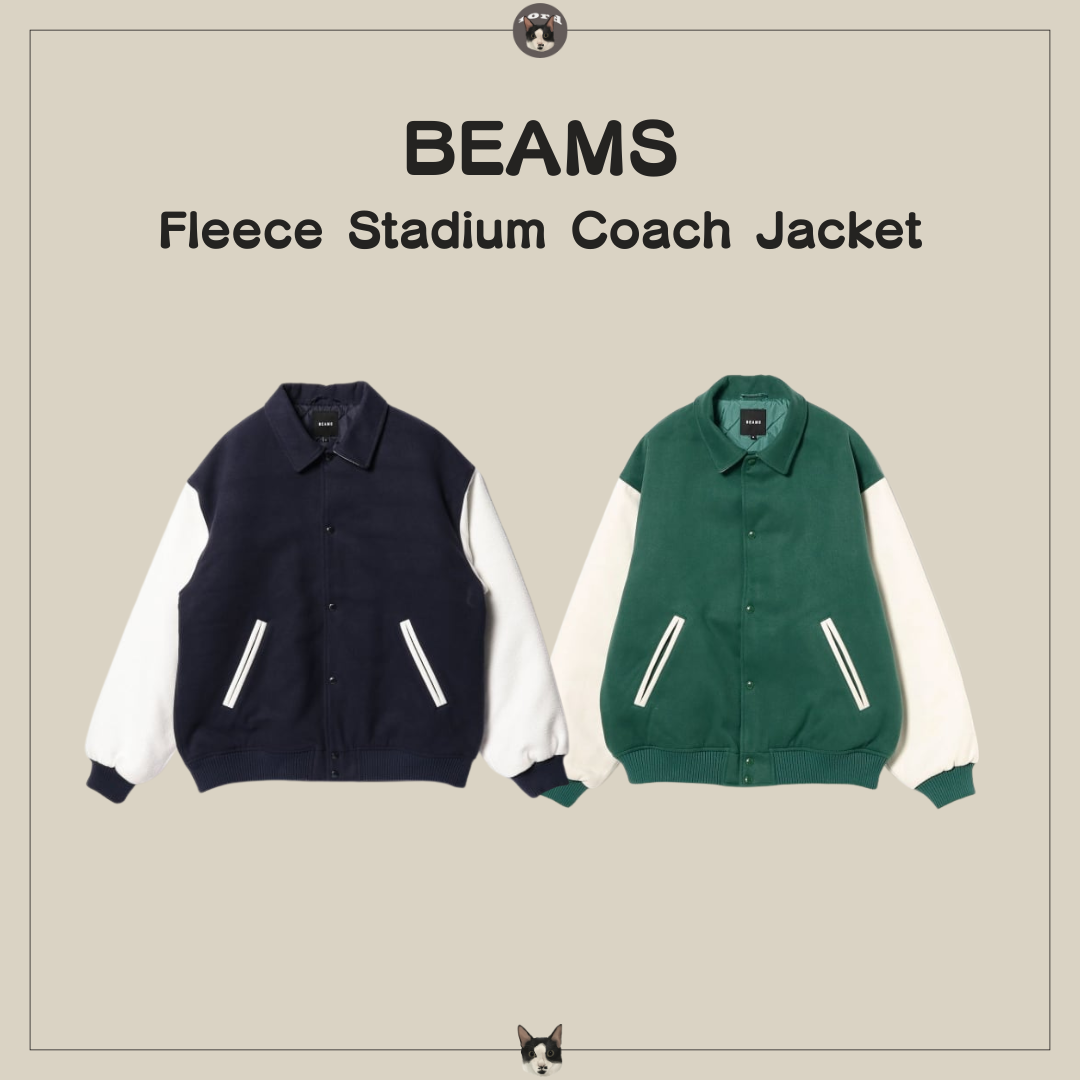 BEAMS Fleece Stadium Coach Jacket