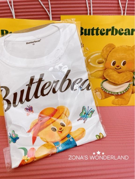 【正品現貨】火熱熱的Butter Bear～奶油小熊白色T-shirt