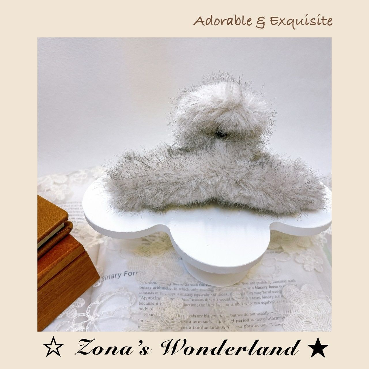 ☆Zona‘s★毛絨韓系14公分大抓夾