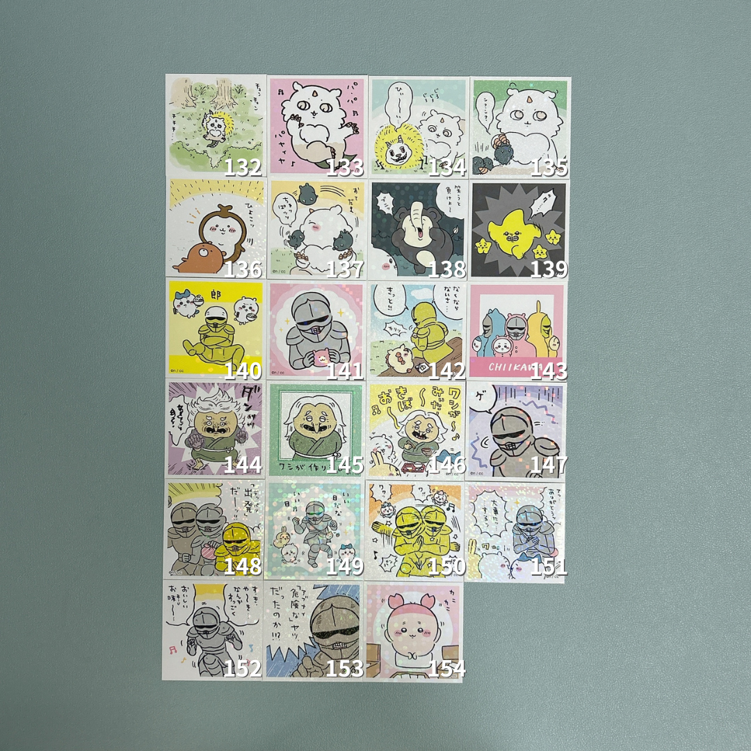 方形貼紙132-154（其他角色款）