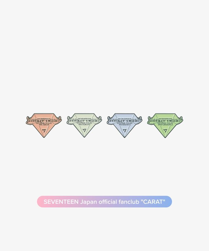 🐢【預購中】SEVENTEEN ＜RIGHT HERE IN JAPAN＞ 官方周邊-金屬徽章🐢