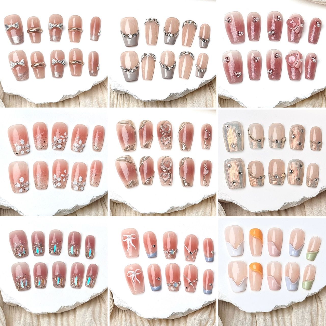 【D系列 1】◆ 艾甯 手工穿戴甲 ◆ D0001-0009